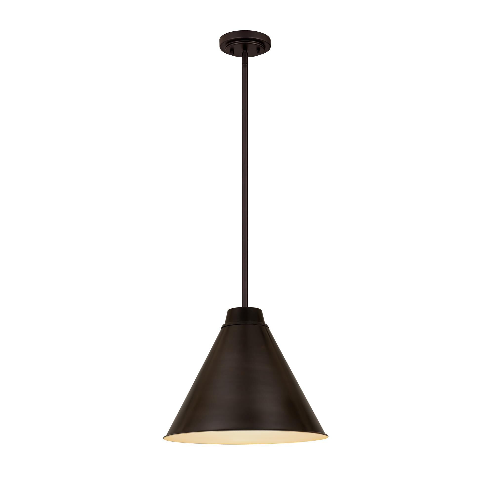 Shown in Bronze Plate finish and Iron glass and Iron shade