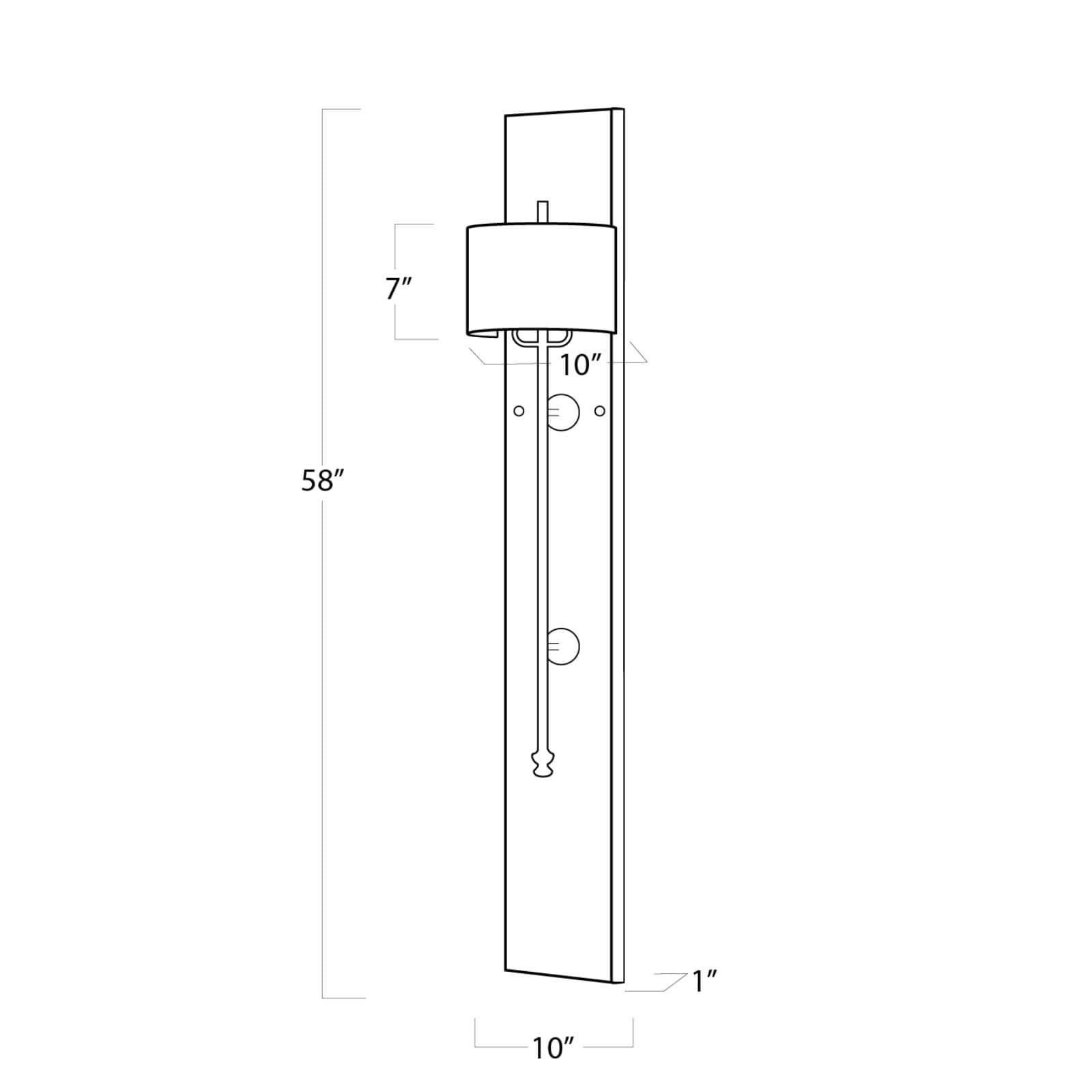 Carved 58 Inch Wall Sconce by Regina Andrew