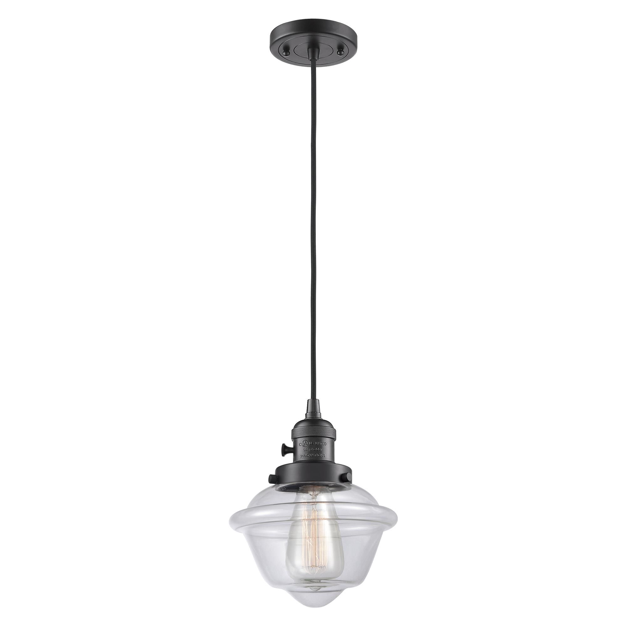 Shown in Oil Rubbed Bronze finish and Clear glass