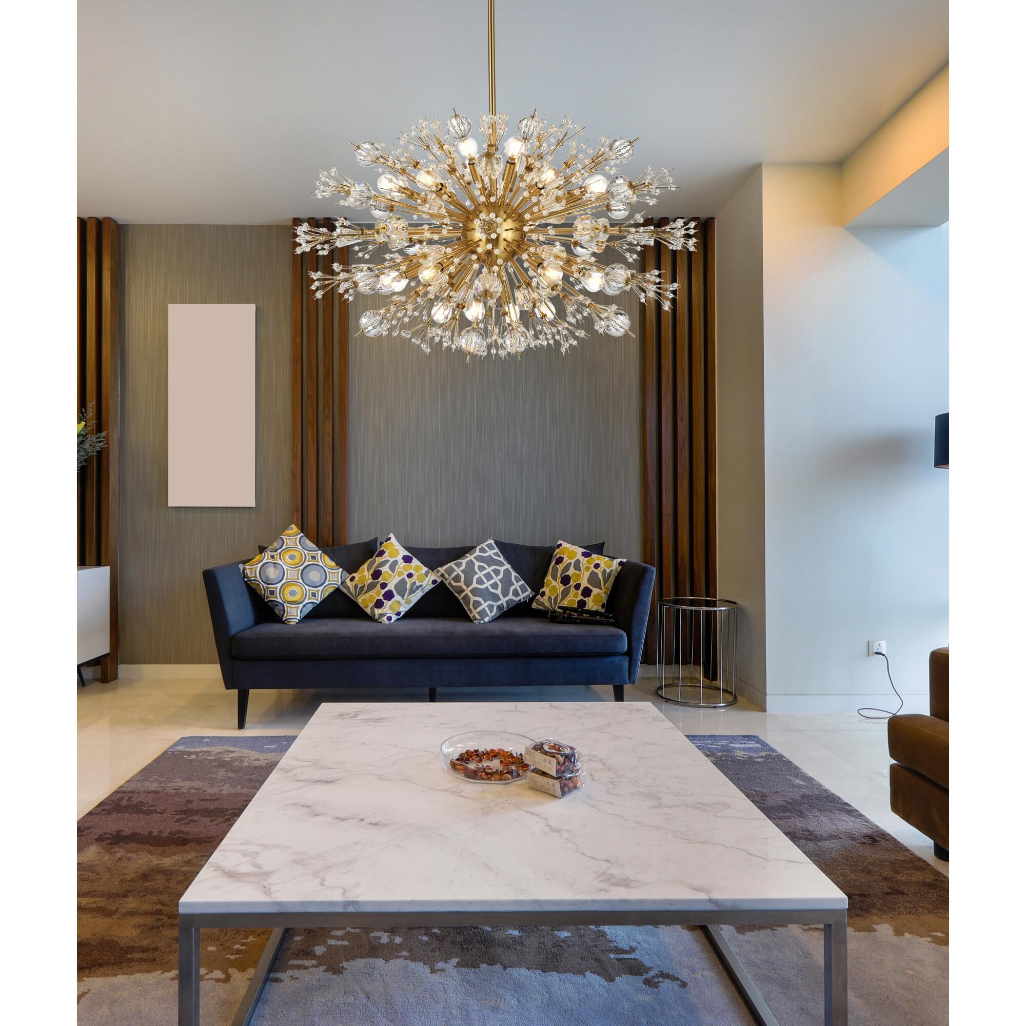 Shown in Gold finish and Clear Royal Cut crystal