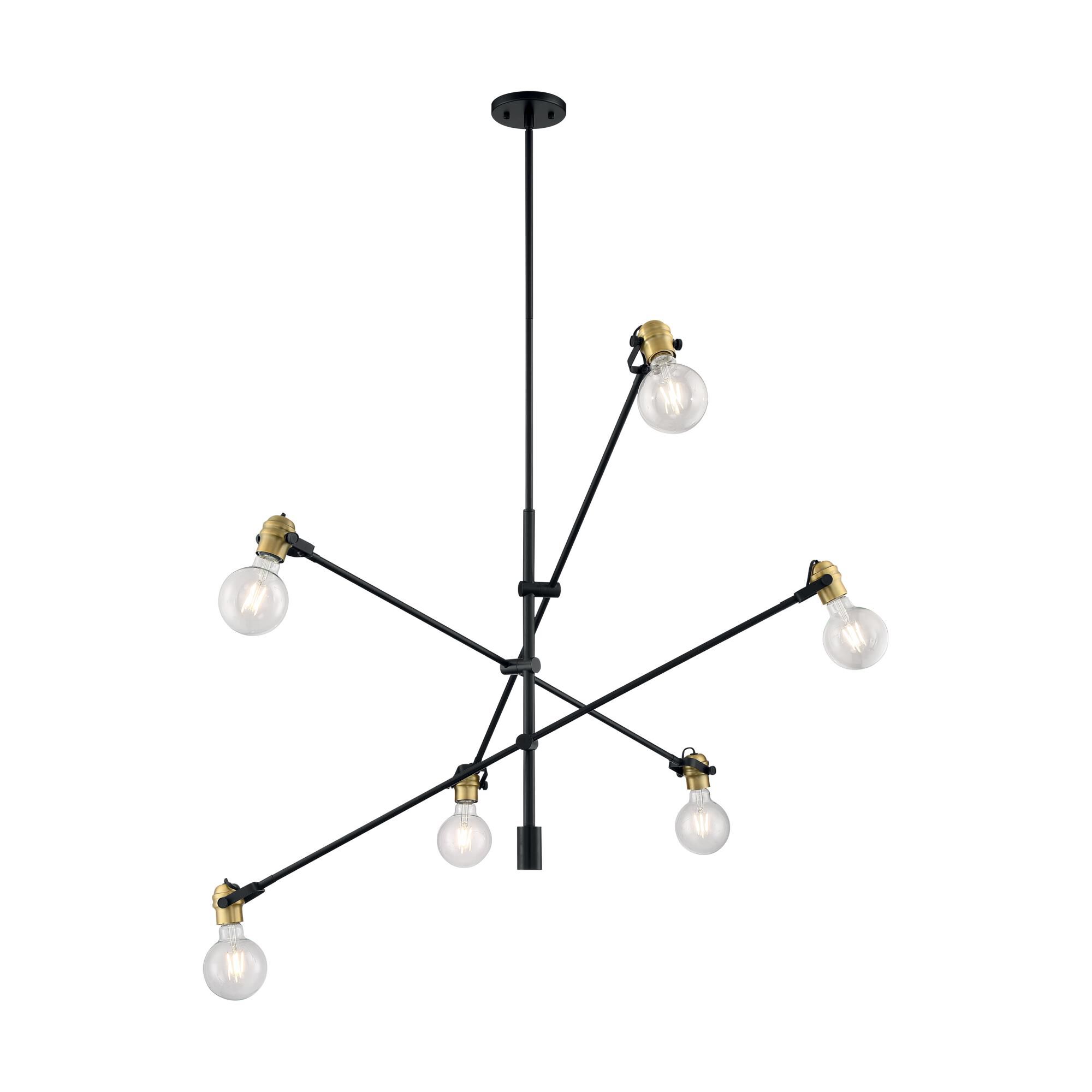 Shown in Black / Brass Accents finish