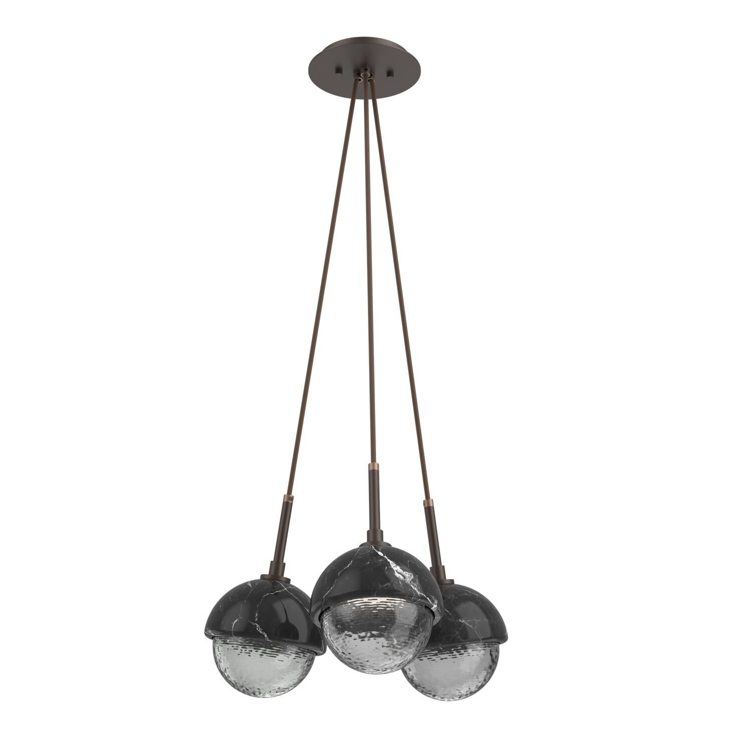Levi Wilson Cabochon 13 Inch Multi Pendant Light by Hammerton Studio