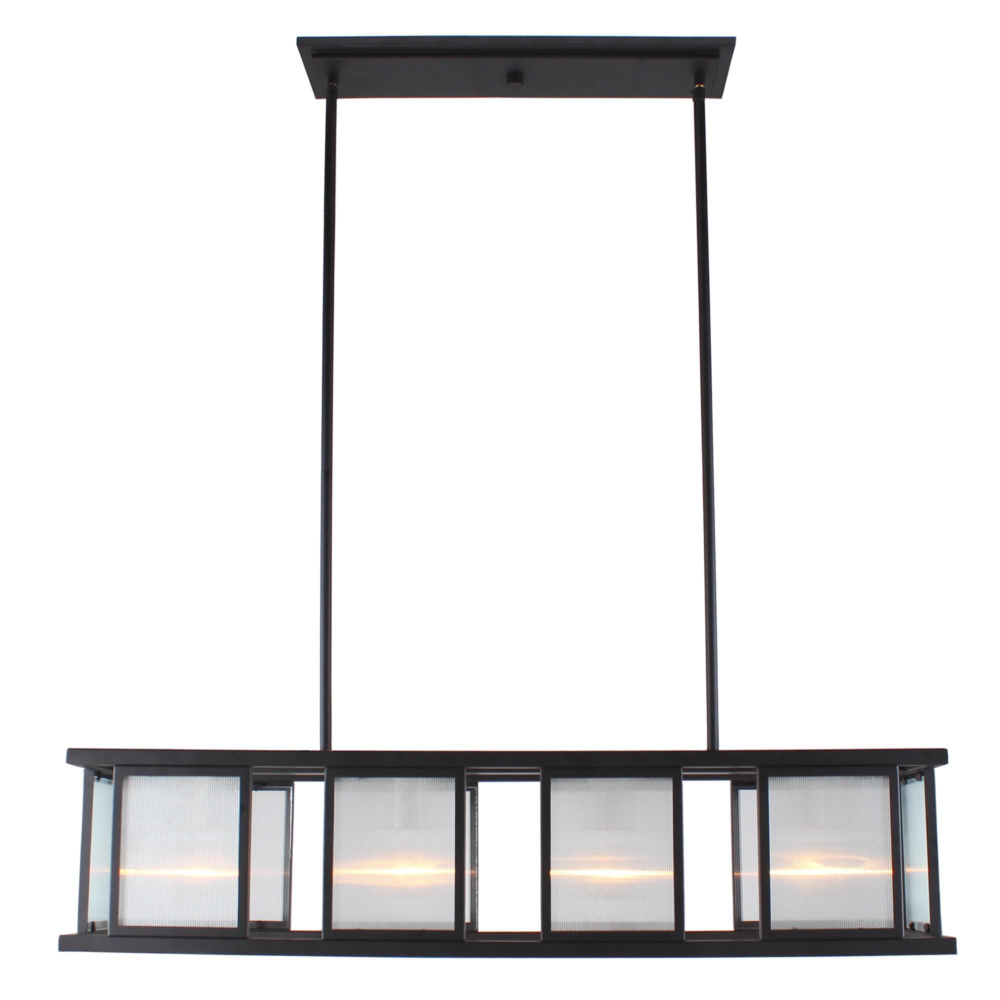 Eglo Henessy 34 Inch 4 Light Linear Suspension Light by Eglo Lighting