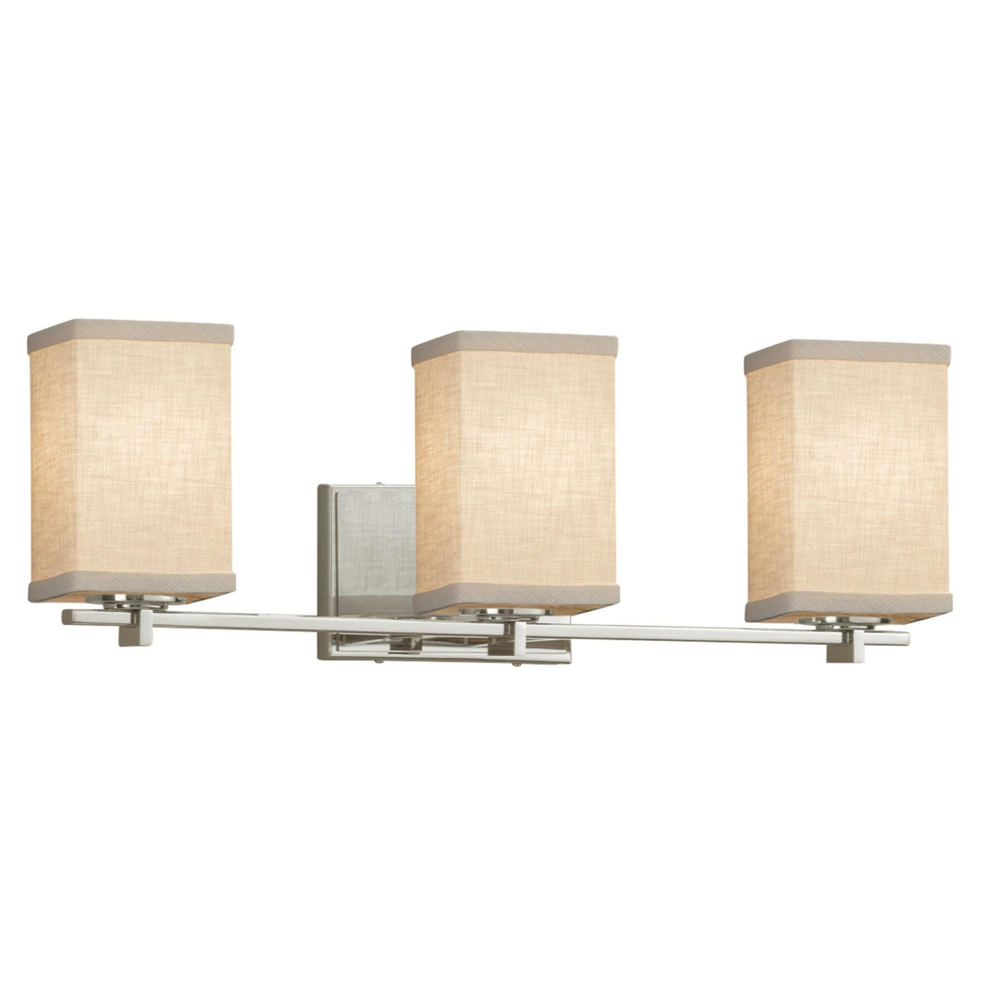 Textile 24 Inch 3 Light Bath Vanity Light by Justice Design Group
