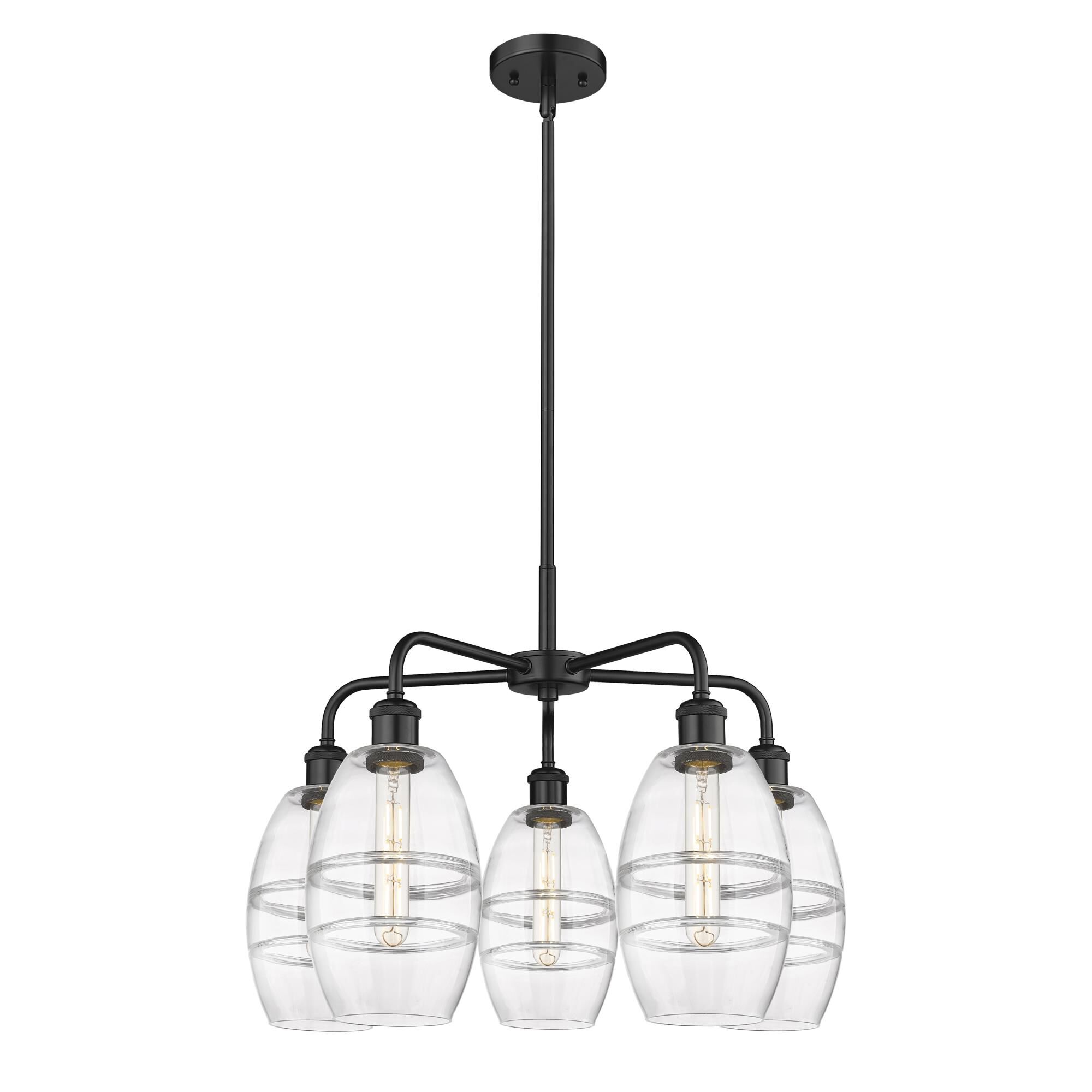 Shown in Matte Black finish and Clear glass