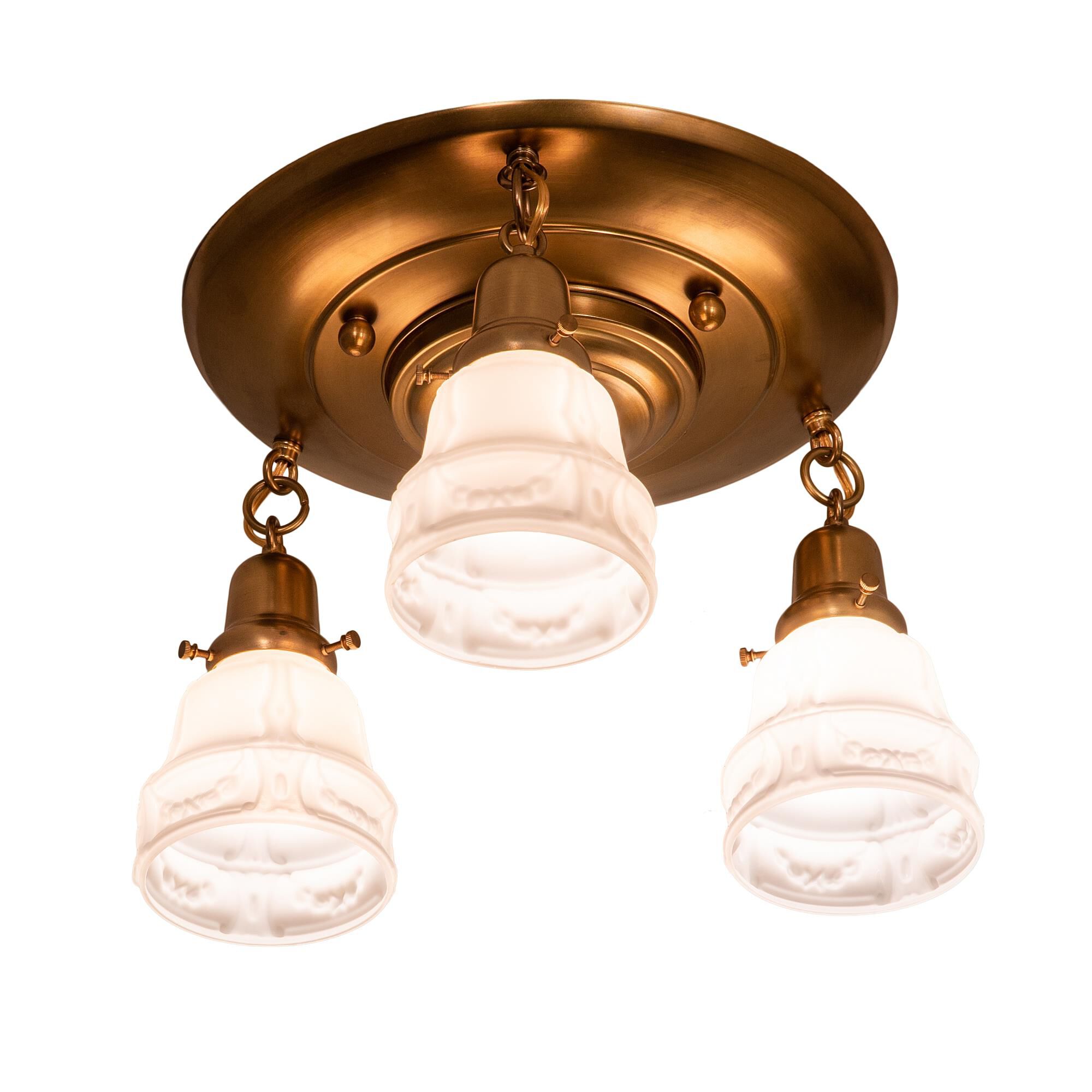Revival Garland 17 Inch 3 Light Flush Mount by Meyda Lighting