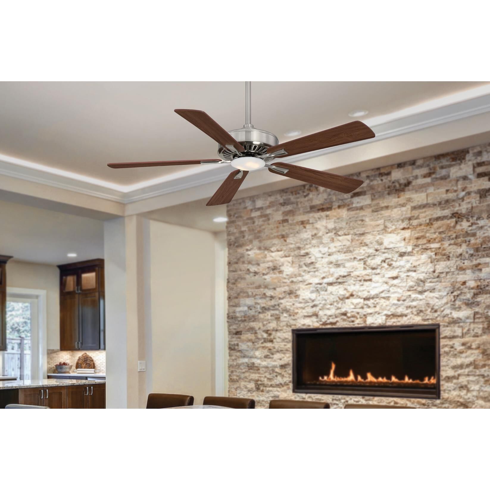 Contractor 52 Inch Ceiling Fan with Light Kit by Minka Aire