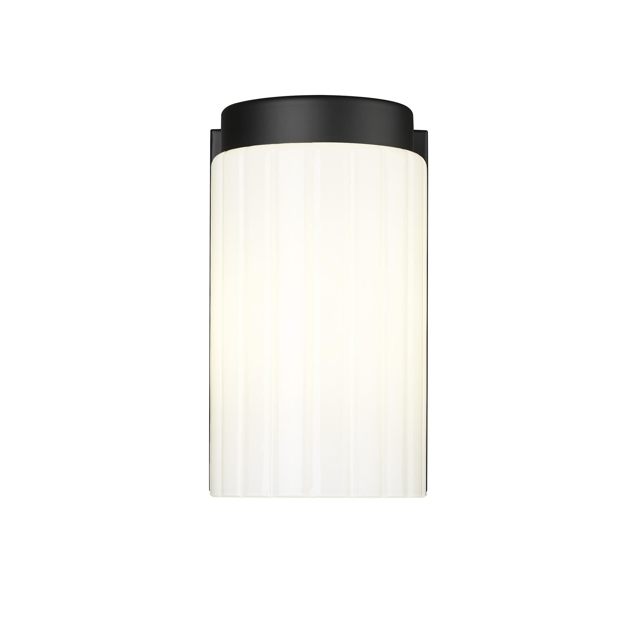Shown in Matte Black finish and Matte Opal glass and Matte Opal shade