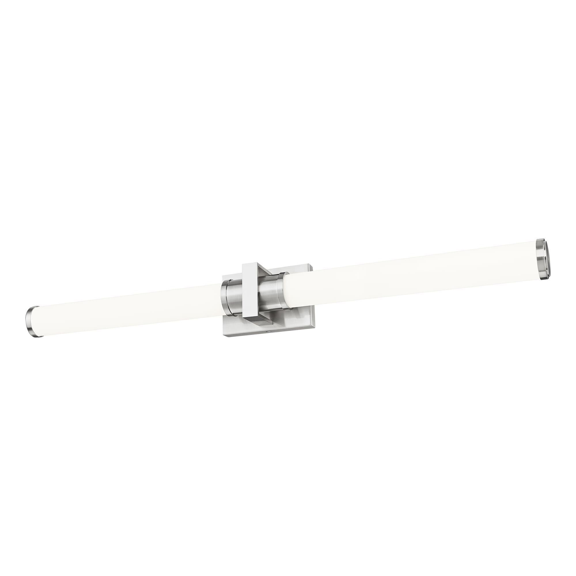 Shown in Brushed Nickel finish and Opal White glass and Opal White shade