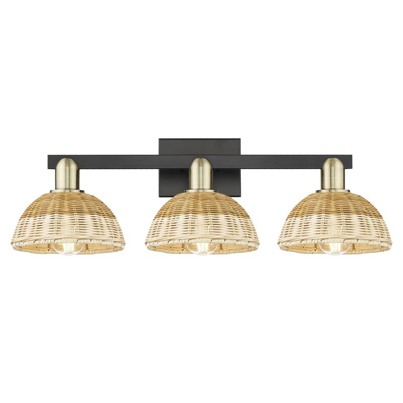 Bruno Marashlian Natural Ballston Dome 26 Inch Bath Vanity Light by Innovations Lighting