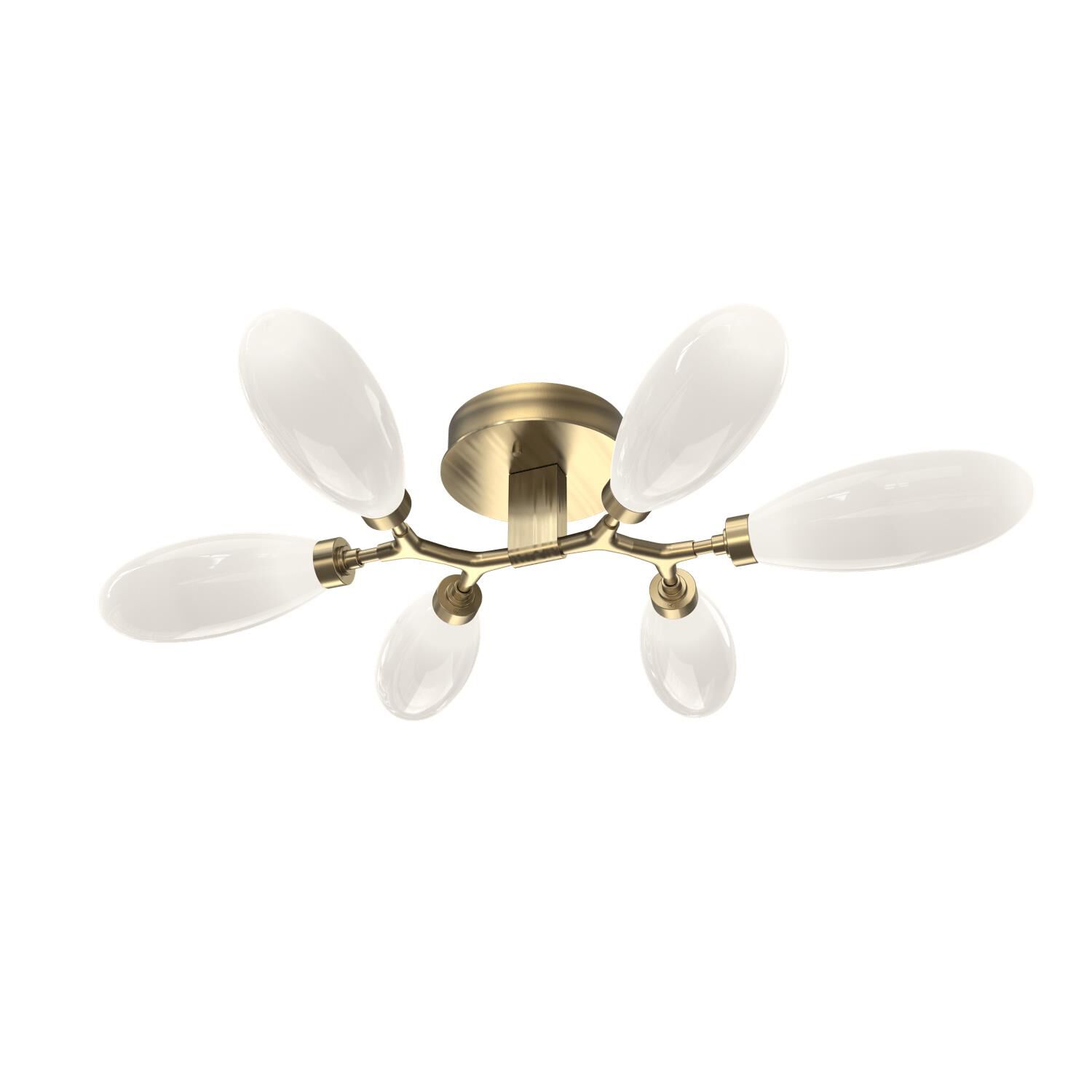 Fiori 31 Inch 6 Light LED Flush Mount by Hammerton Studio