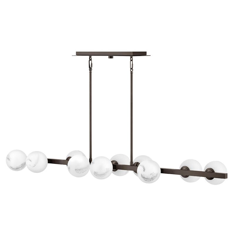 Selene Medium Linear Chandelier by Fredrick Ramond