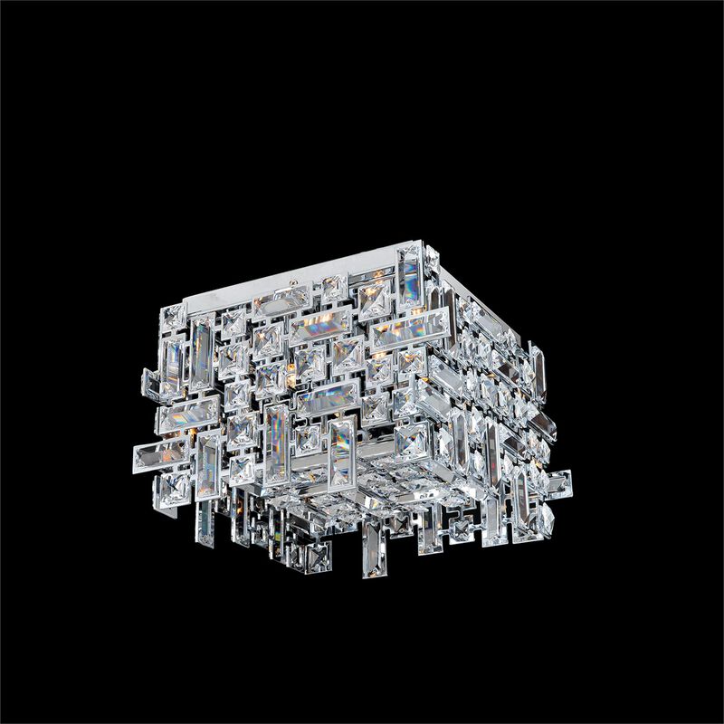 Vermeer 14 Inch 4 Light Flush Mount by Allegri