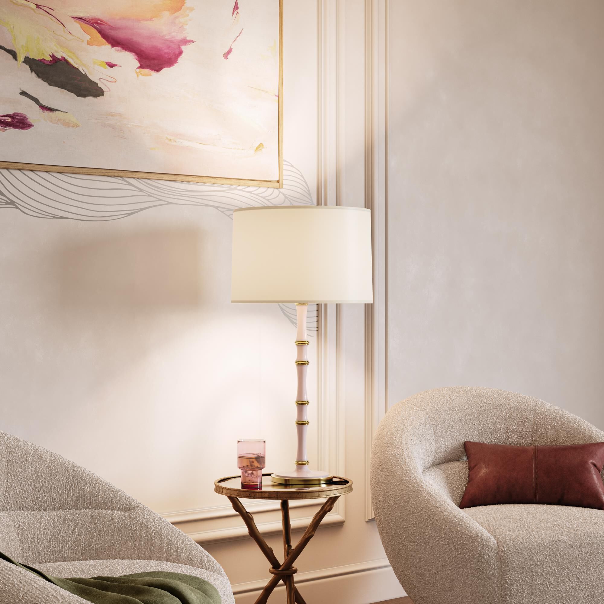 Kane 31 Inch Table Lamp by Robert Abbey