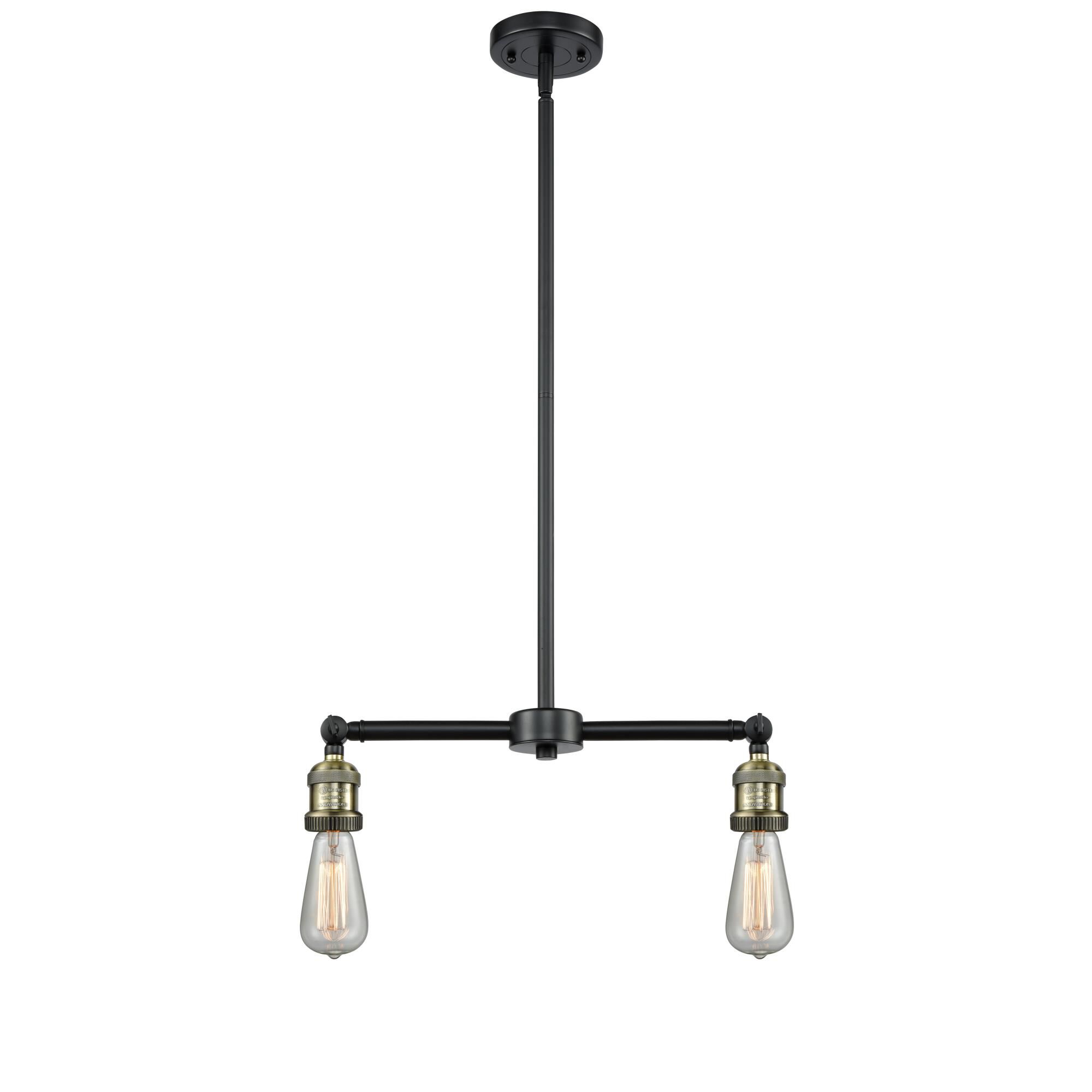 Bruno Marashlian Bare Bulb 20 Inch 2 Light Linear Suspension Light by Innovations Lighting