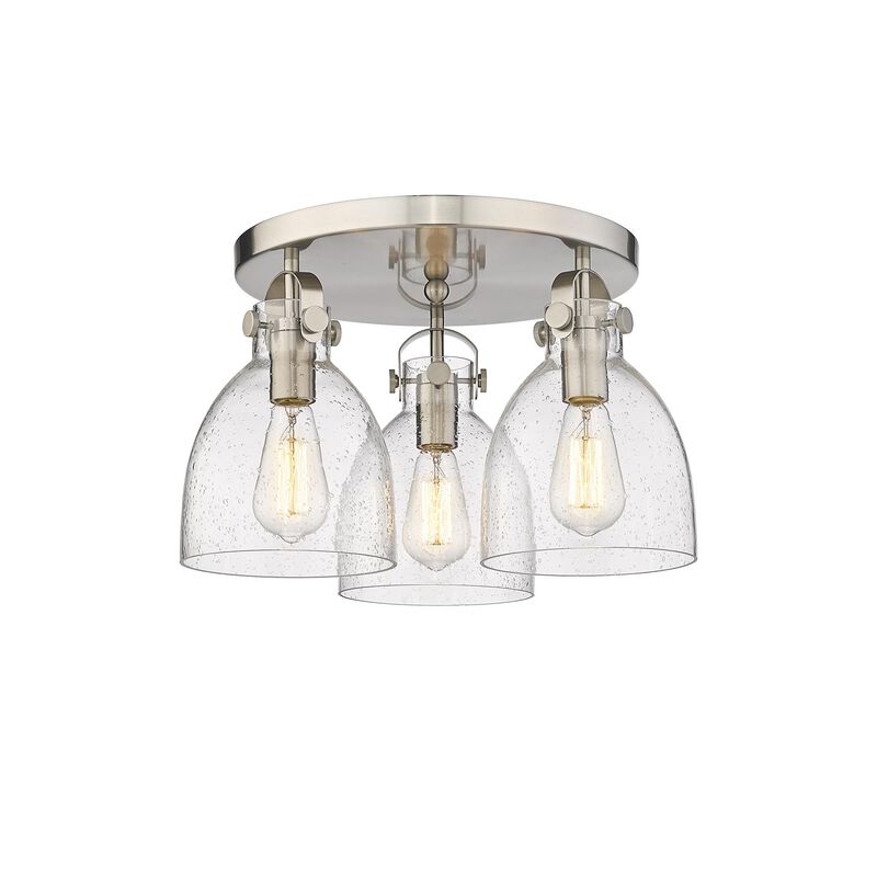 Bruno Marashlian Newton Bell 19 Inch 3 Light Flush Mount by Innovations Lighting