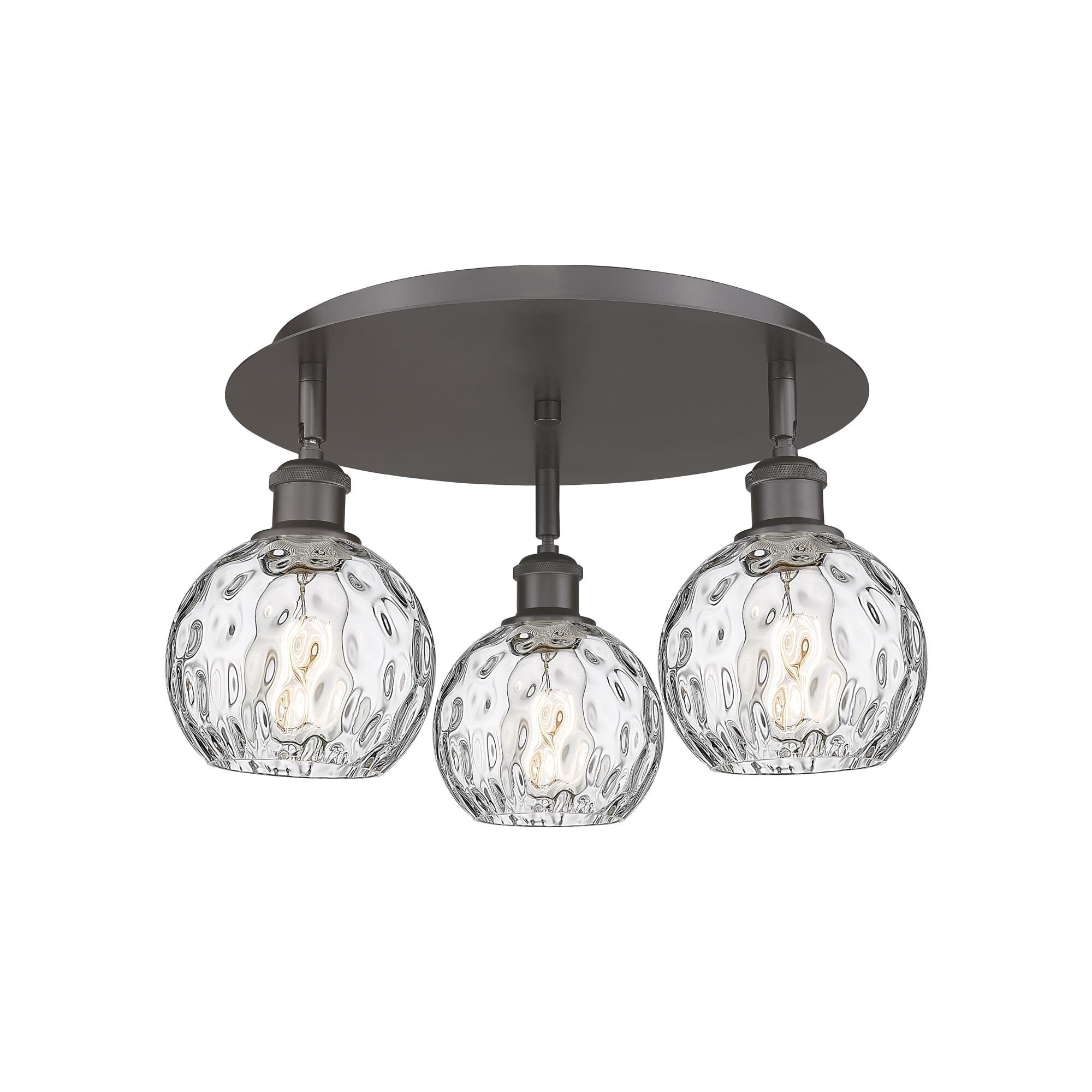 Bruno Marashlian Athens Water Glass 18 Inch Flush Mount by Innovations Lighting