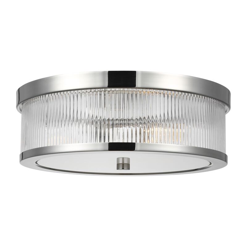Chapman & Myers Geneva 14 Inch 2 Light Flush Mount by Visual Comfort Studio