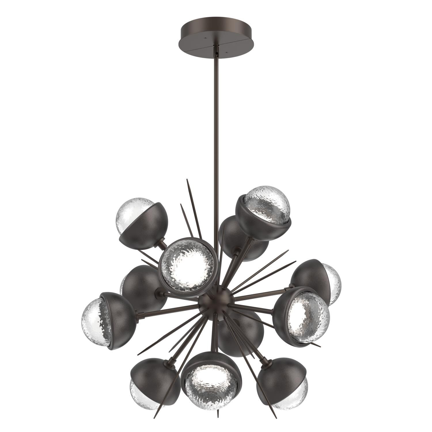 Shown in Flat Bronze finish and Clear glass and Graphite accent