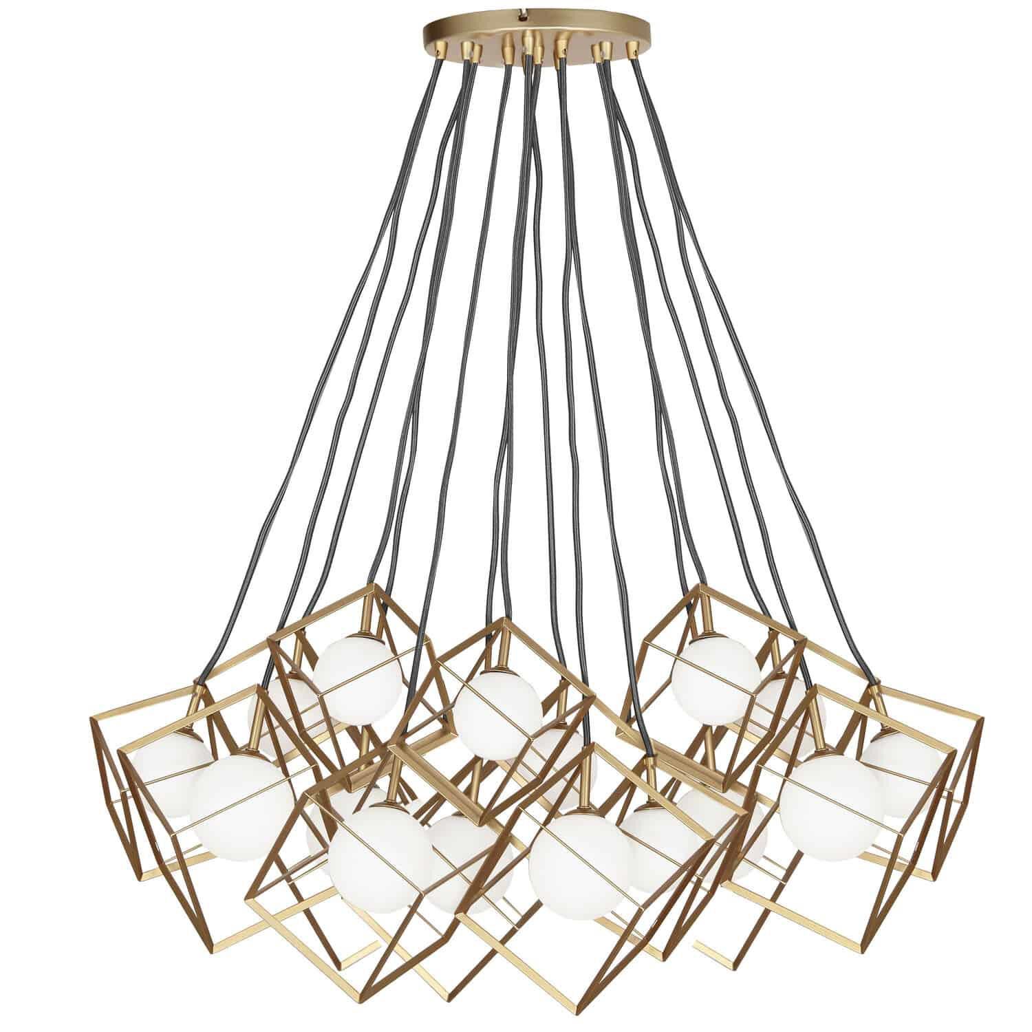 Thompson 34 Inch 16 Light Chandelier by Dainolite