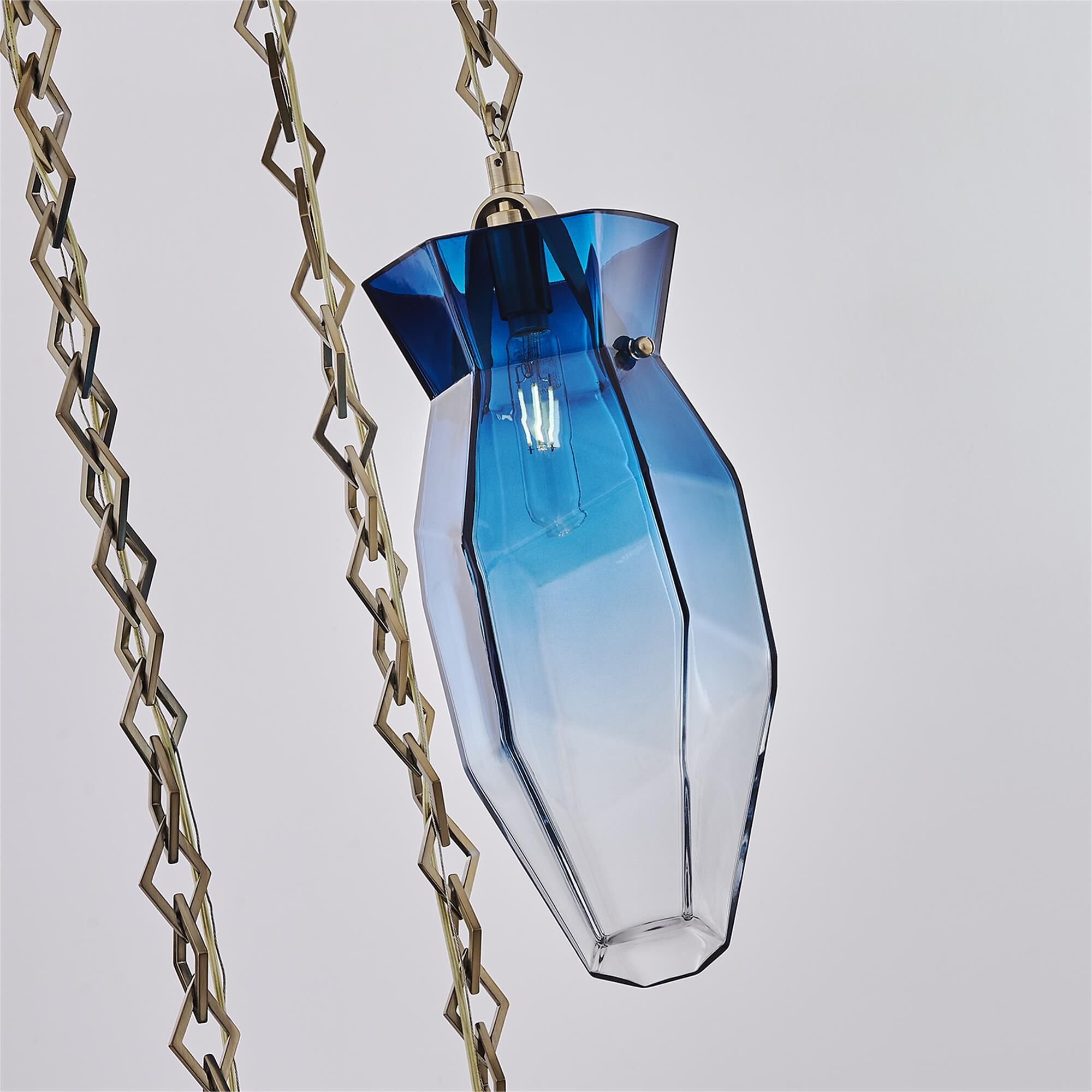 Bolsa 21 Inch Multi Light Pendant by Kalco Lighting