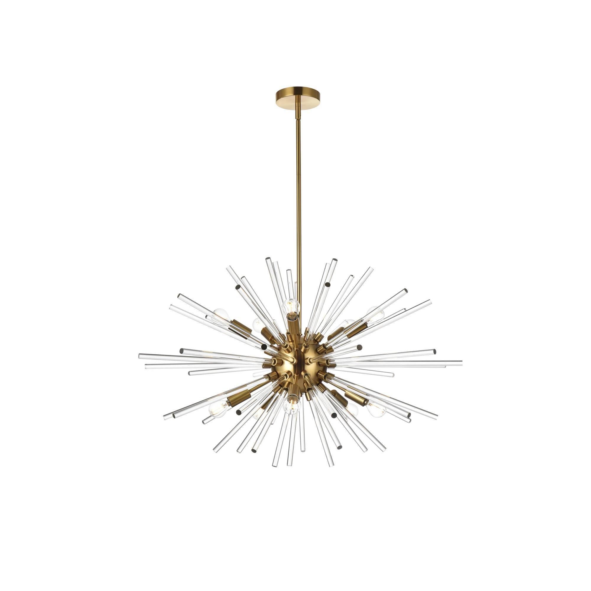 Sienna 32 Inch 10 Light Chandelier by Elegant Lighting