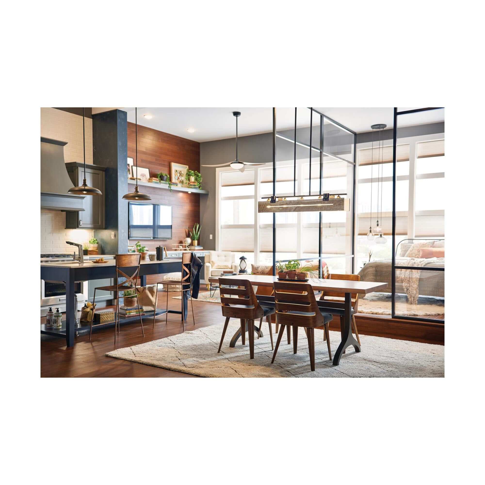 Ridgewood 40 Inch 5 Light Linear Suspension Light by Kichler Lighting