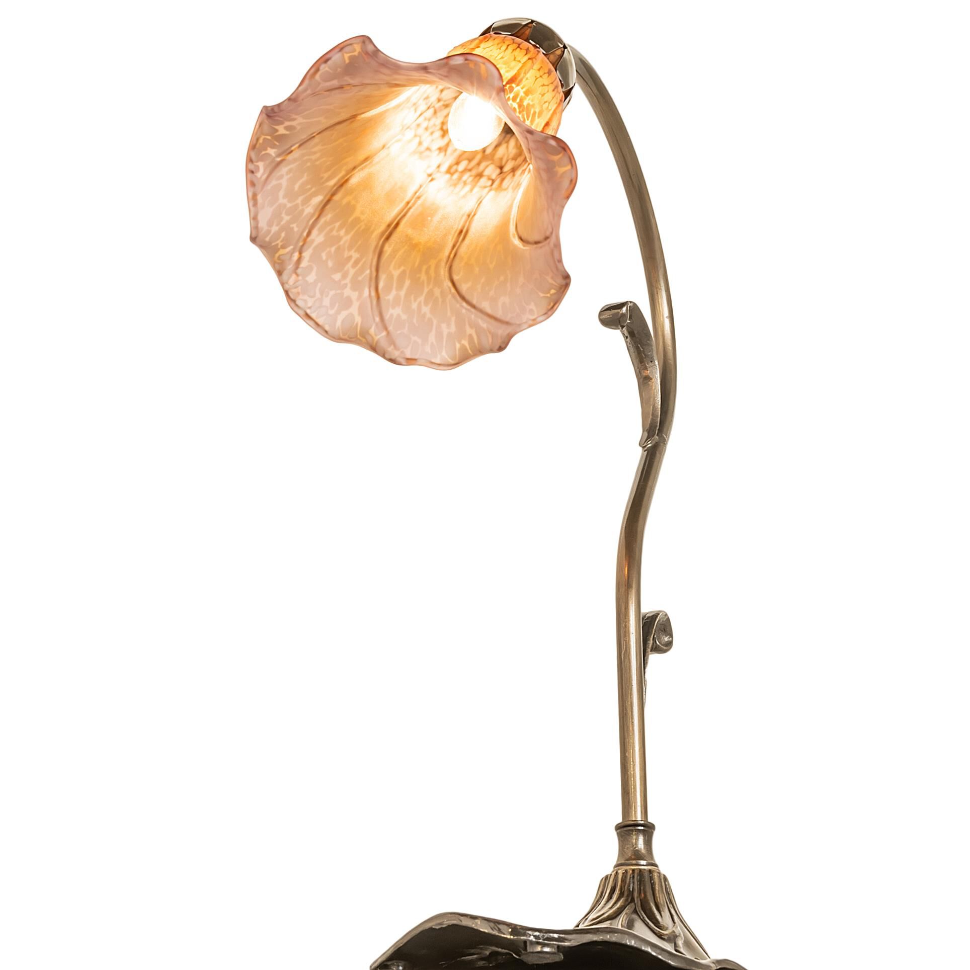 Shown in Antique Brass finish and Amber /Acrylic;Violet glass