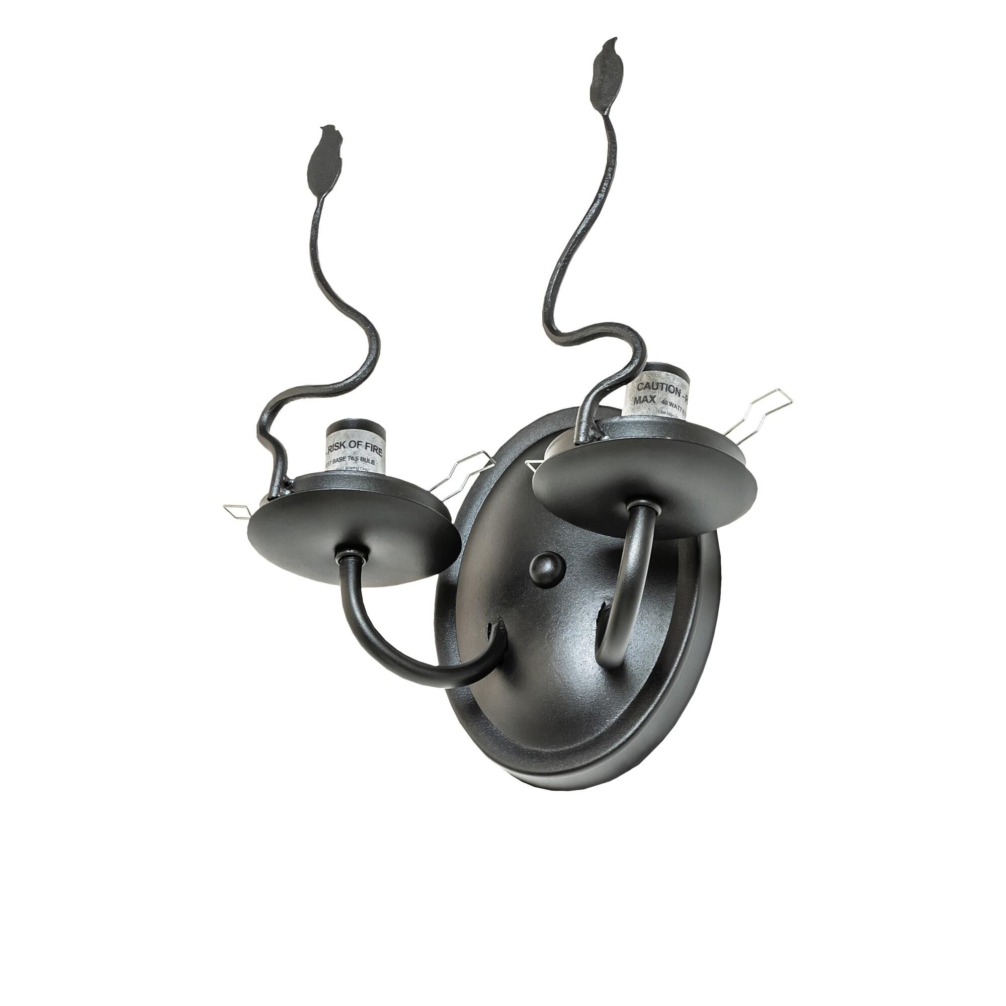 Shown with Amber /Acrylic;Black Metal Finish glass