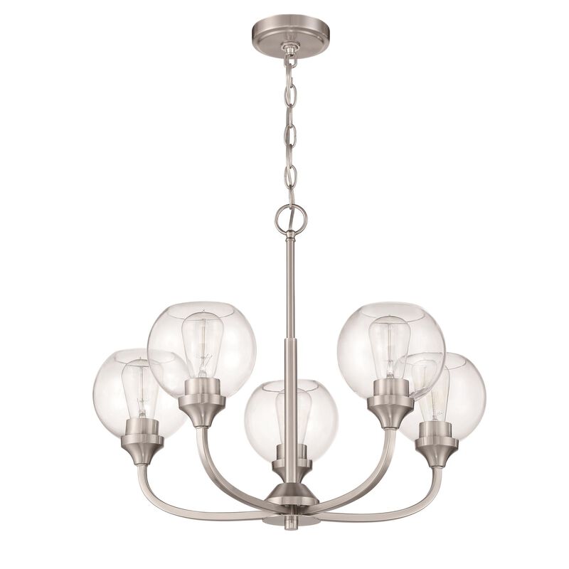 Glenda 23 Inch 5 Light Chandelier by Craftmade