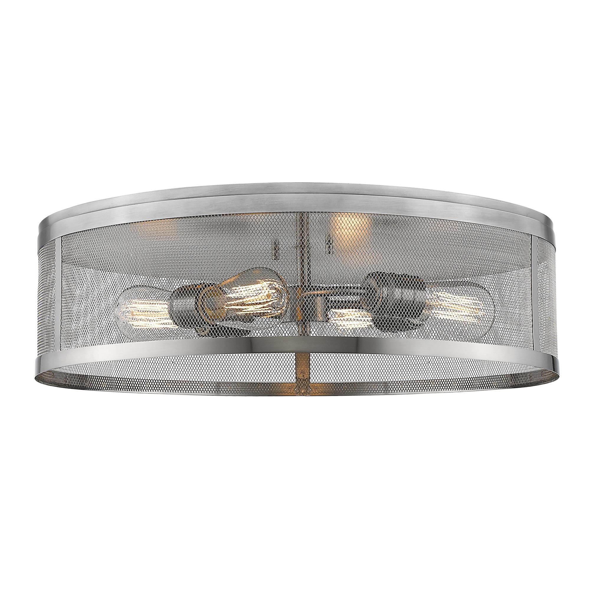 Meshsmith 21 Inch 4 Light Flush Mount by Z-Lite