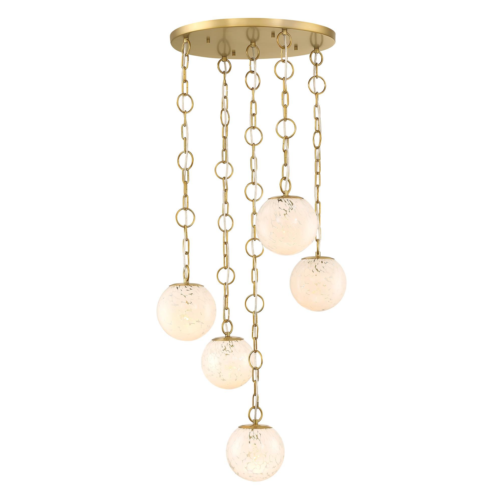 Wine Flower 25 Inch Multi Light Pendant by Designers Fountain