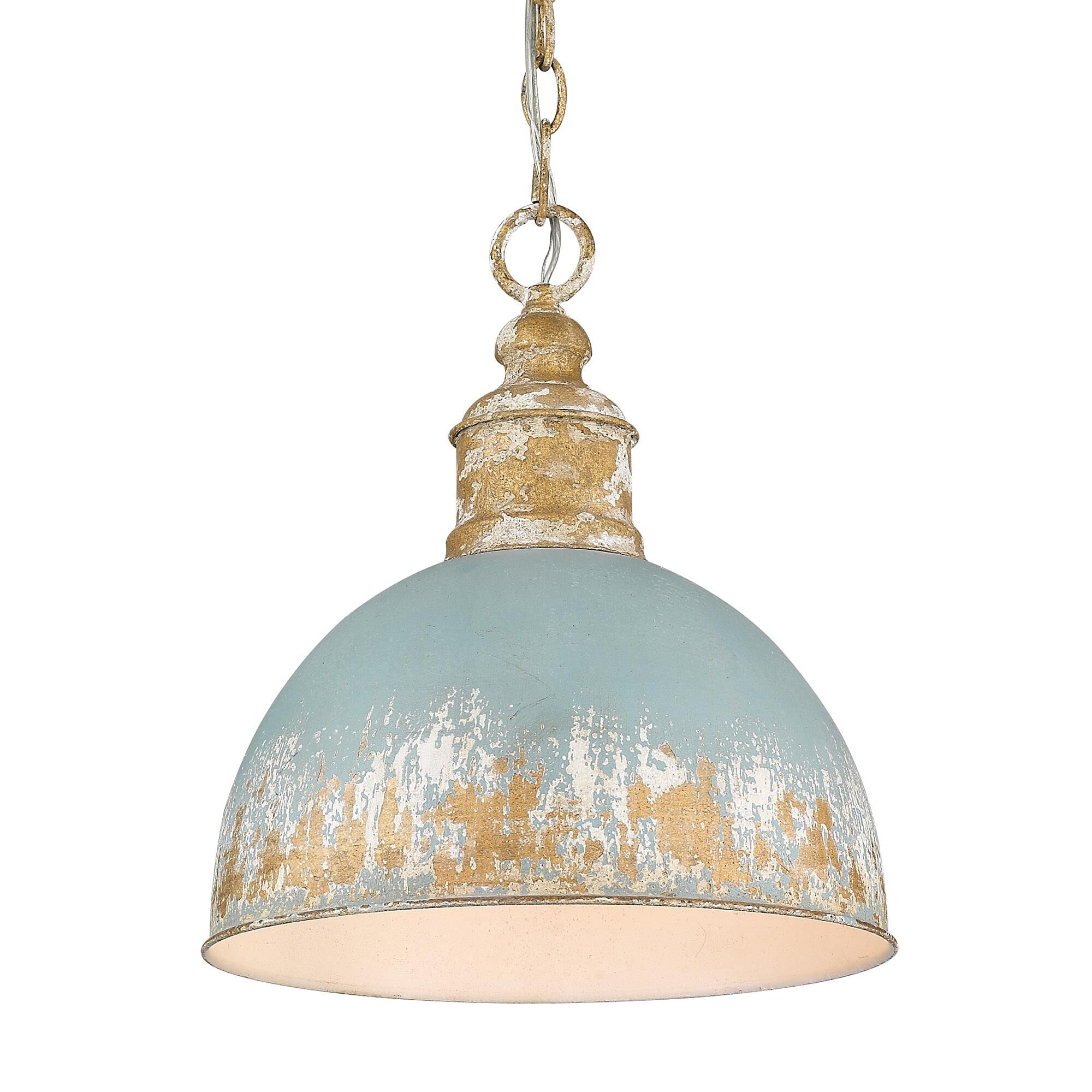 Qijin 12 Inch Mini Pendant by Golden Lighting