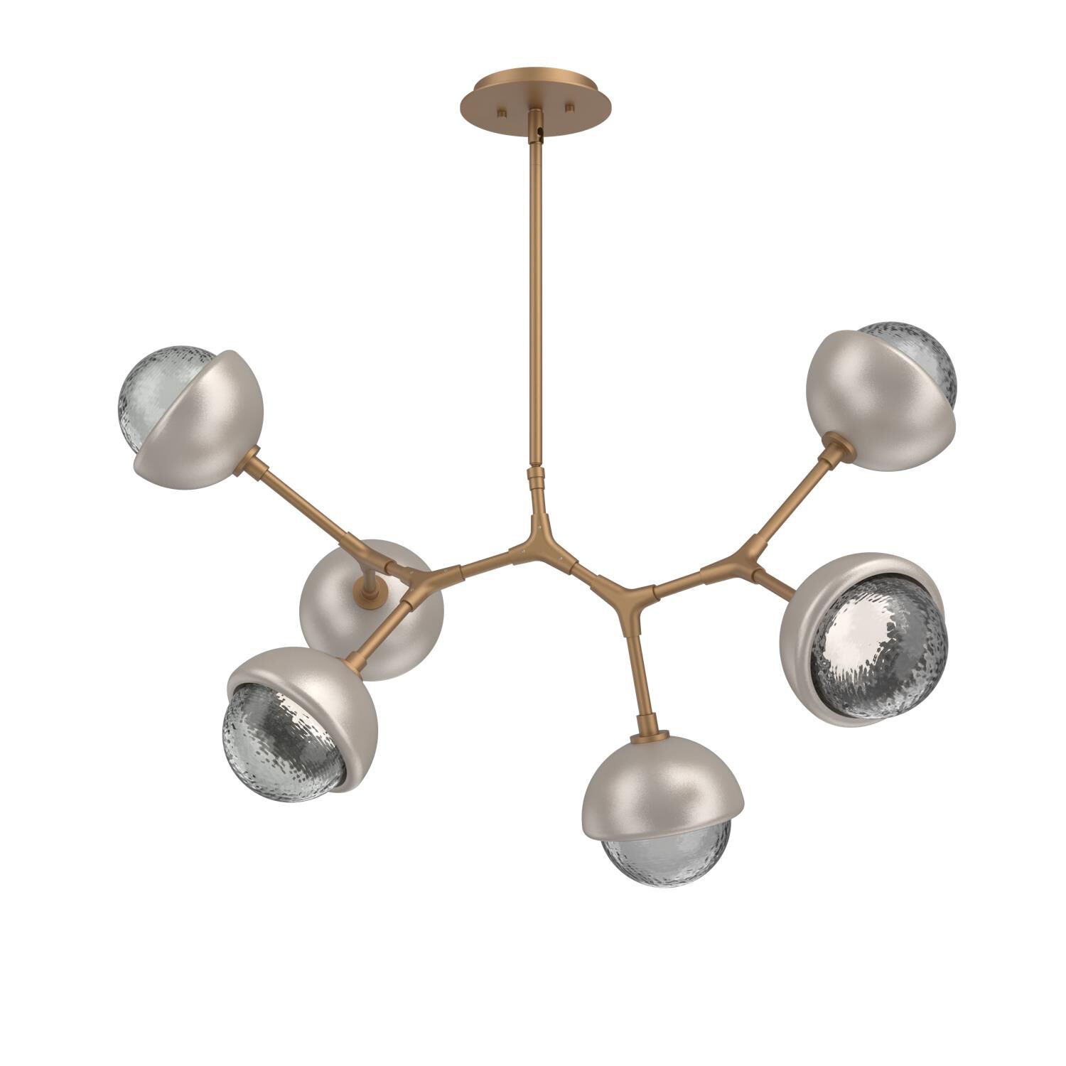 Levi Wilson Cabochon 31 Inch Linear Suspension Light by Hammerton Studio