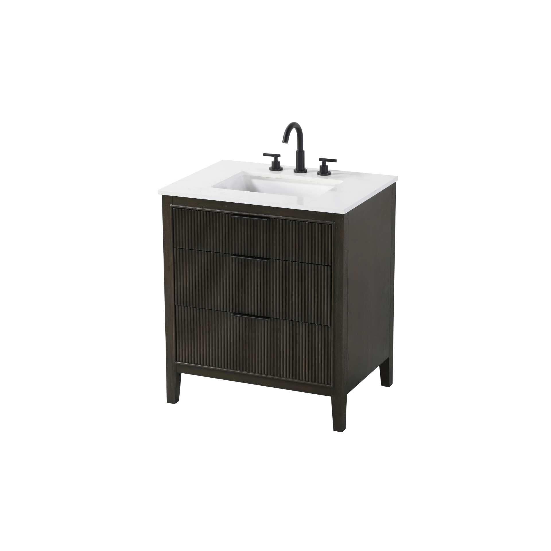 Langston 30 Inch Bath Vanity by Elegant Decor