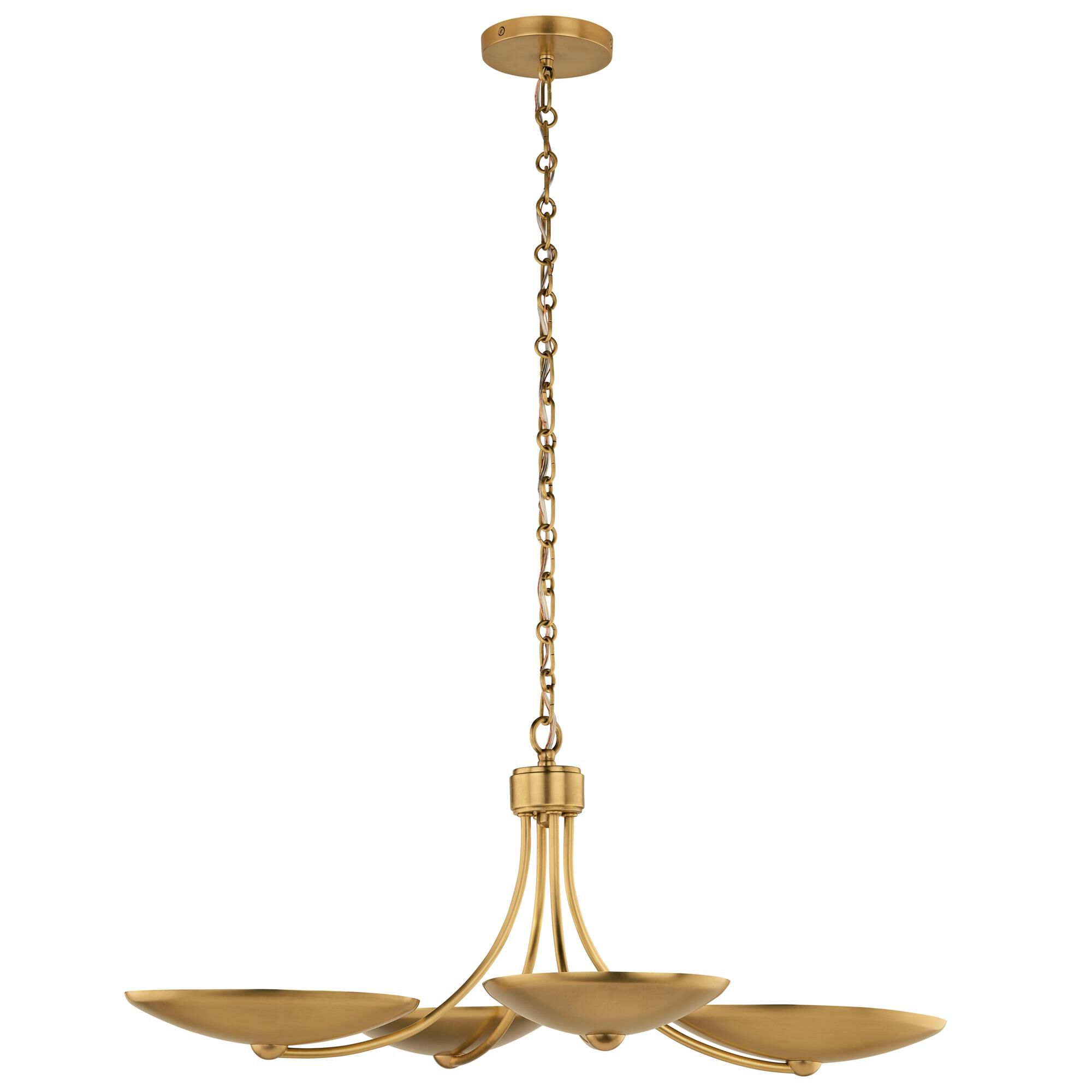 Shown in Lacquered Brass finish and Lacquered Brass shade