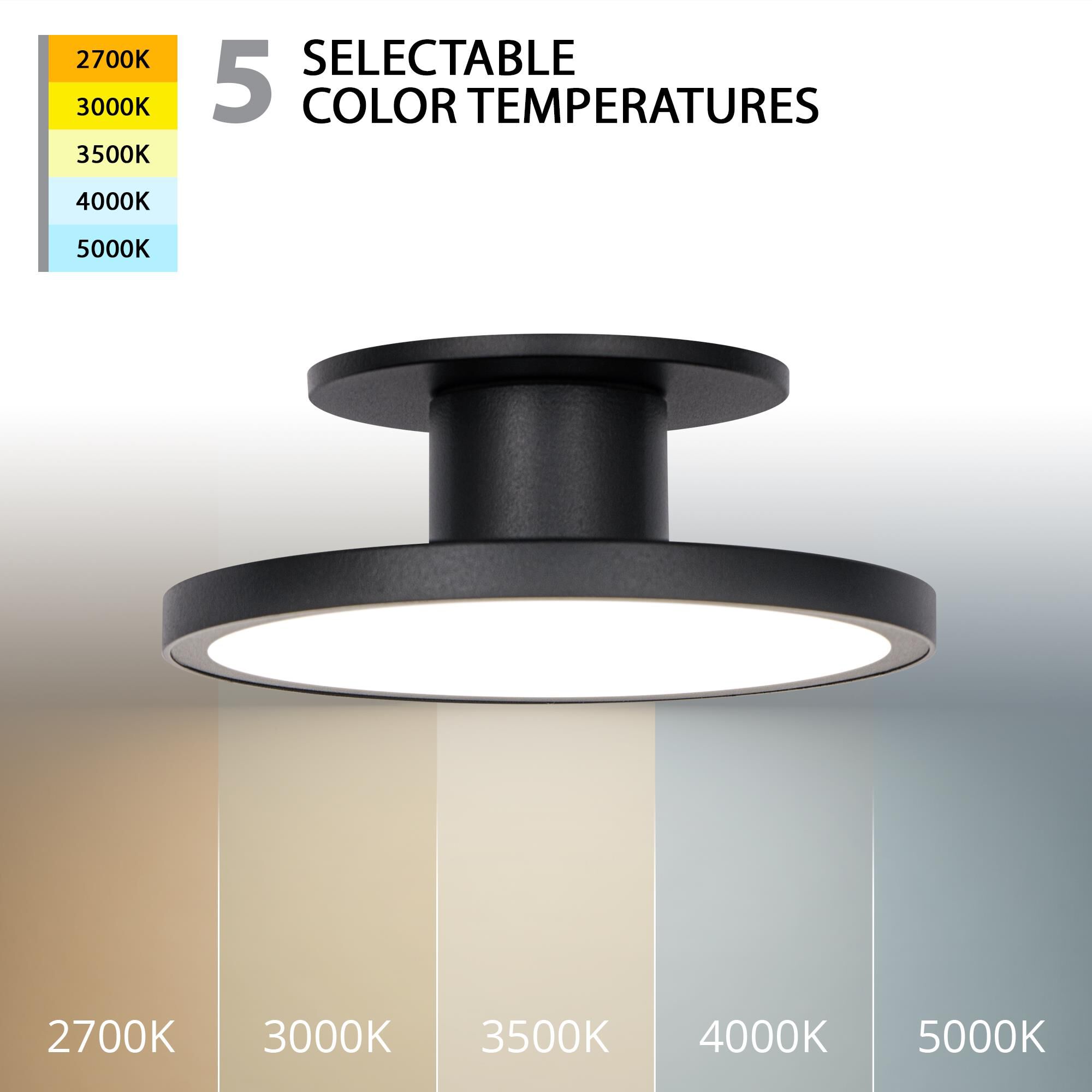 Twist-N-Lite 8 Inch Semi Flush Mount by WAC Lighting