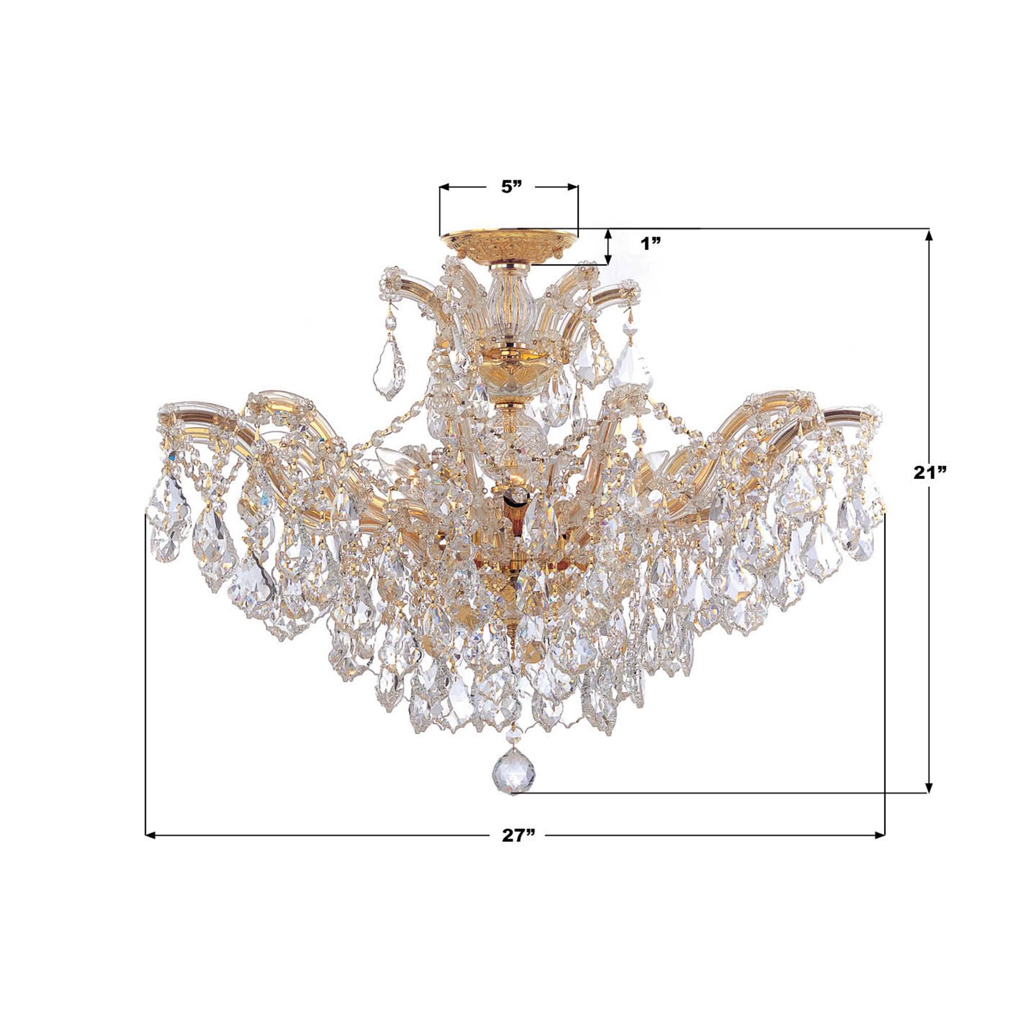 Shown in Gold finish and Swarovski Strass Crystal crystal