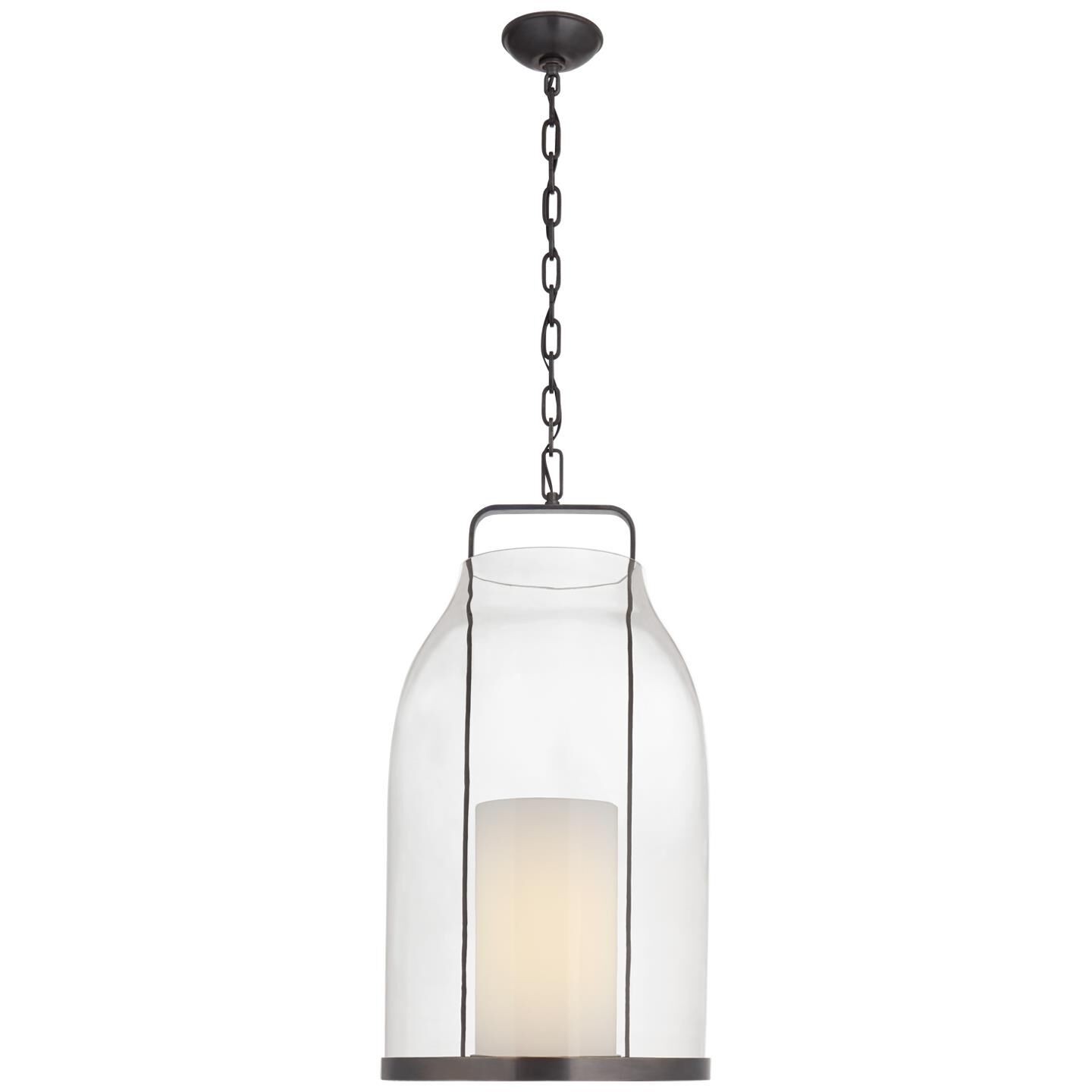 Shown in Bronze finish and Clear glass