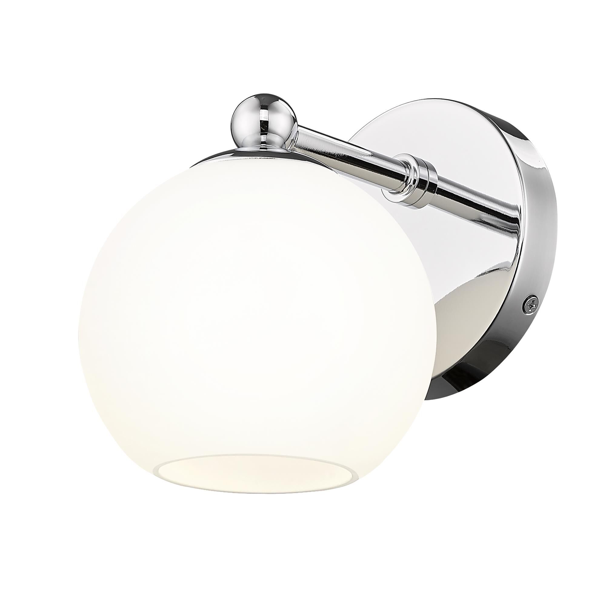 Shown in Chrome finish and Opal Etched glass