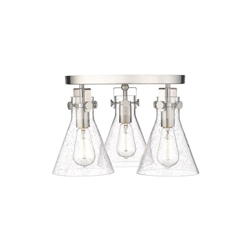Bruno Marashlian Newton Cone 19 Inch 3 Light Flush Mount by Innovations Lighting