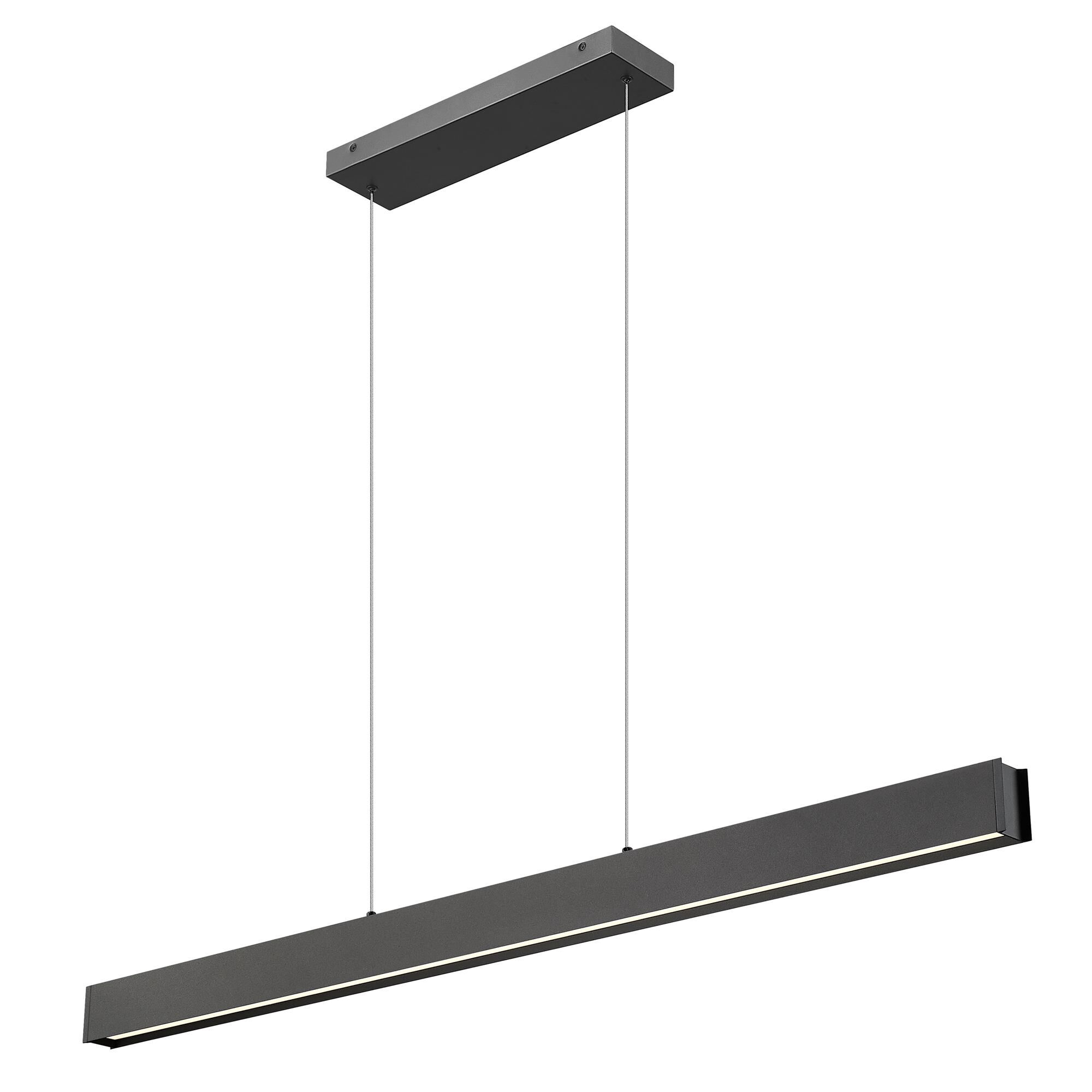 Shown in Matte Black finish and Frosted glass and Frosted shade