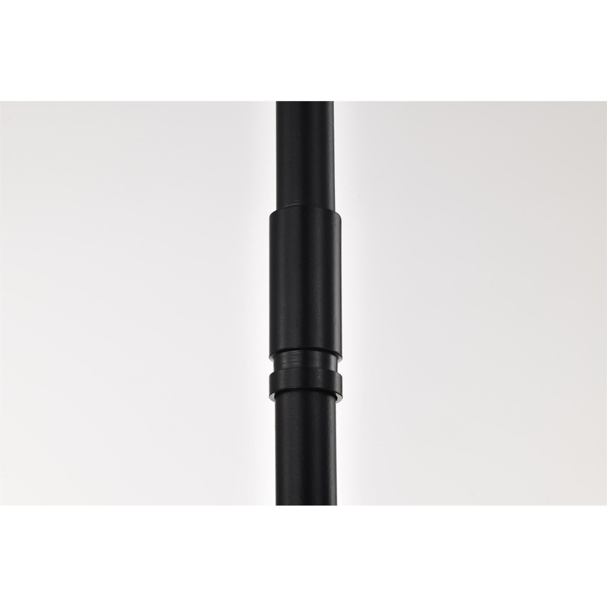 Shown in Matte Black finish and White Opal glass