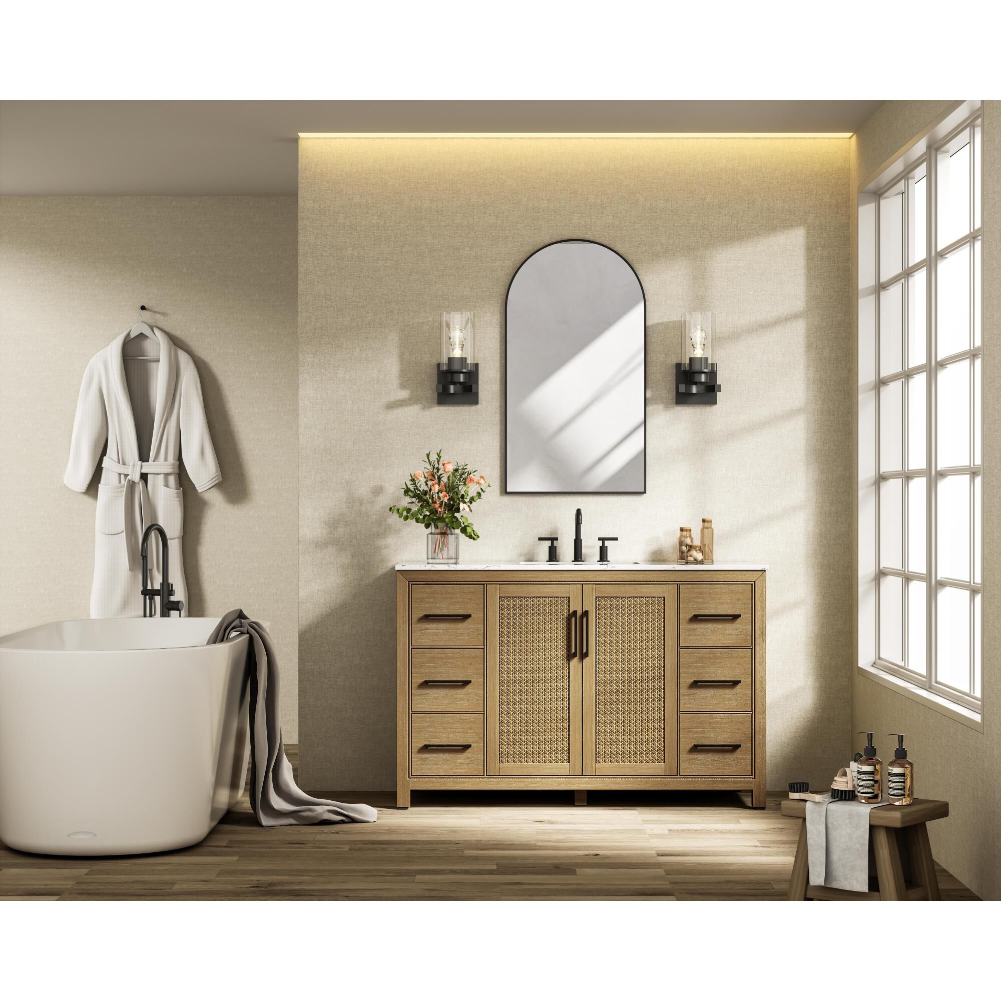 Alina 54 Inch Bath Vanity by Elegant Dcor