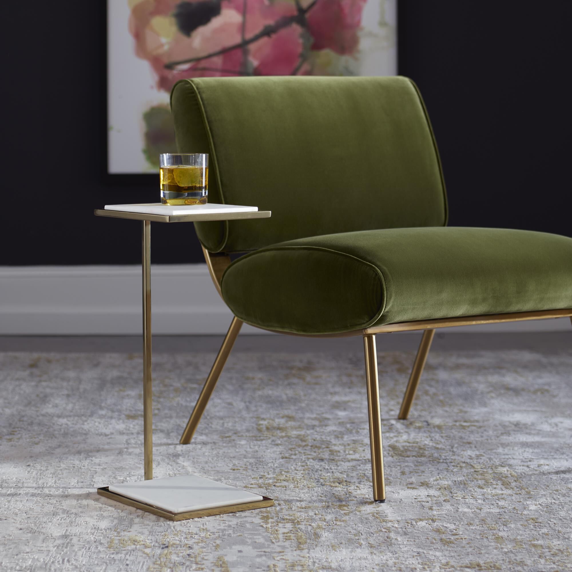 Shown in White Marble finish