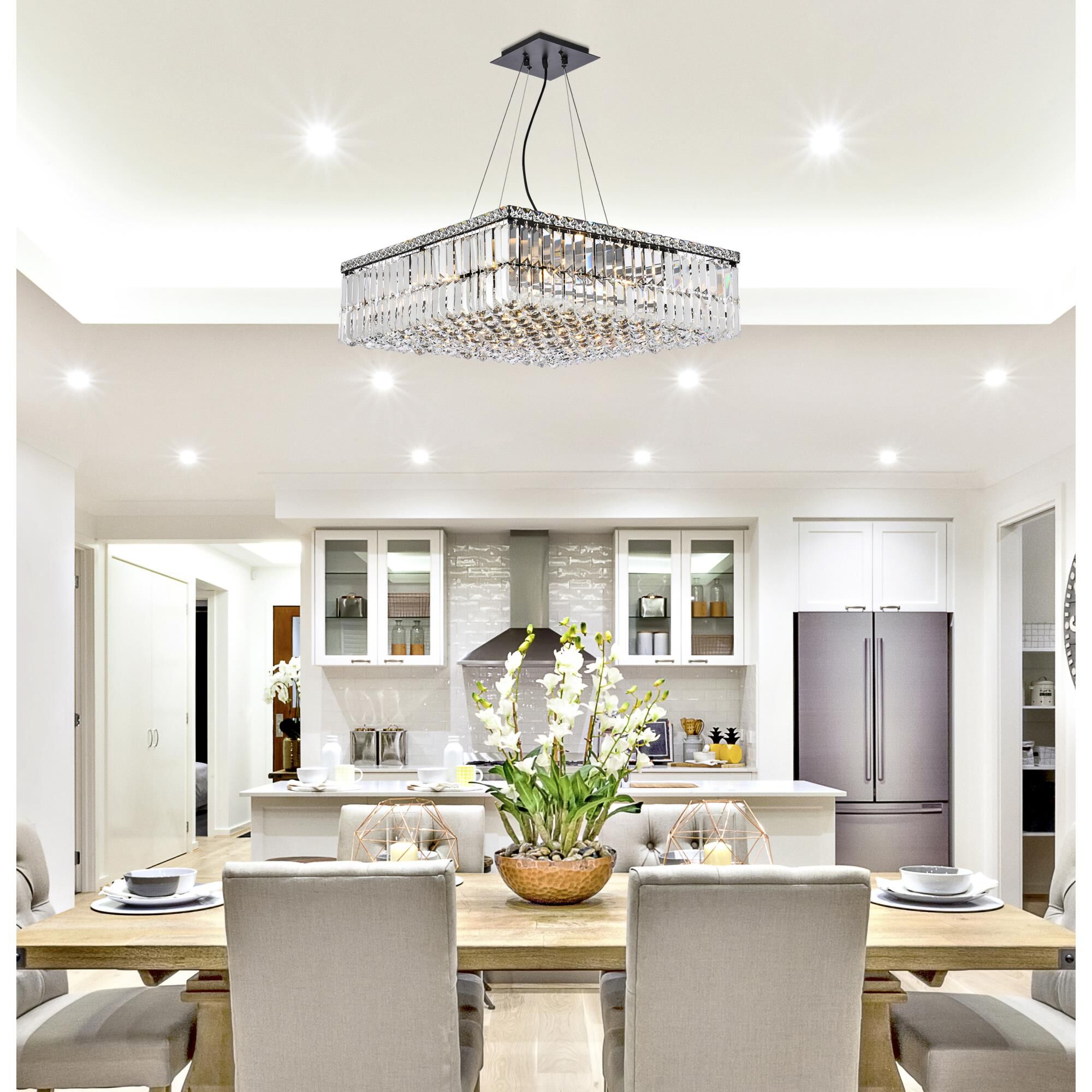 Maxime 24 Inch 12 Light Chandelier by Elegant Lighting