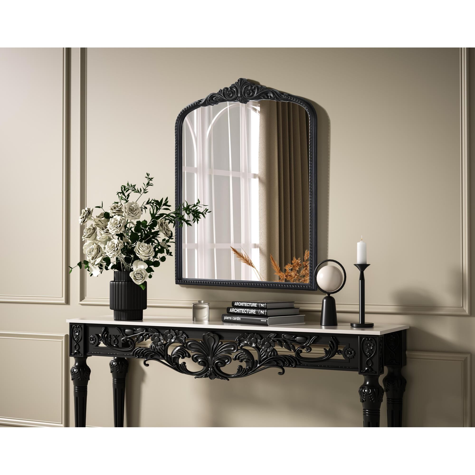 Naomi 42 Inch Decorative Mirror by Elegant Decor
