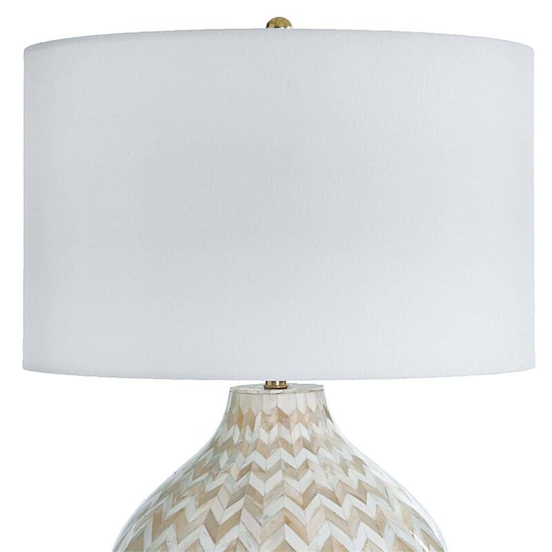 Chevron Bone Medium Table Lamp by Regina Andrew