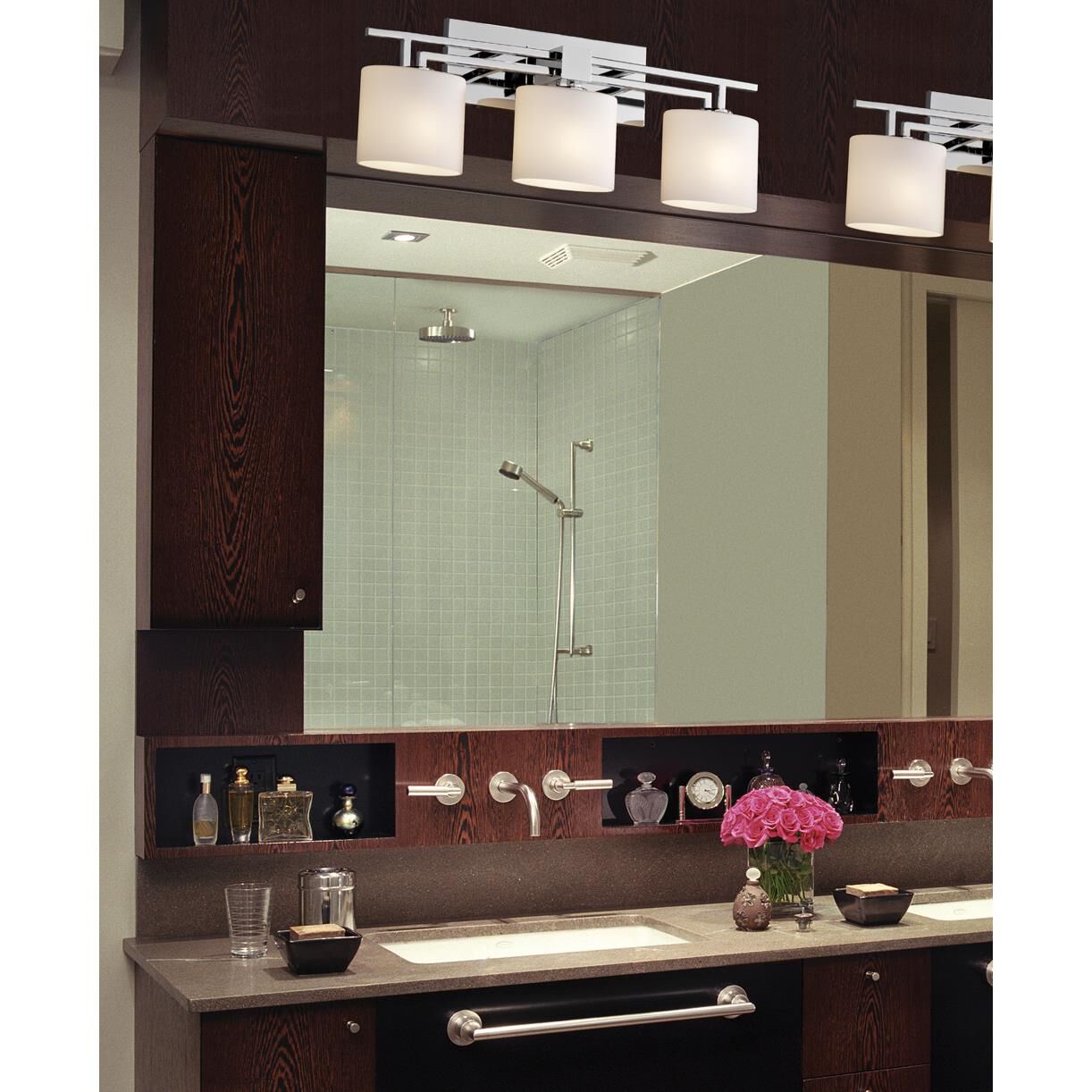 Fusion 26 Inch 3 Light Bath Vanity Light by Justice Design Group