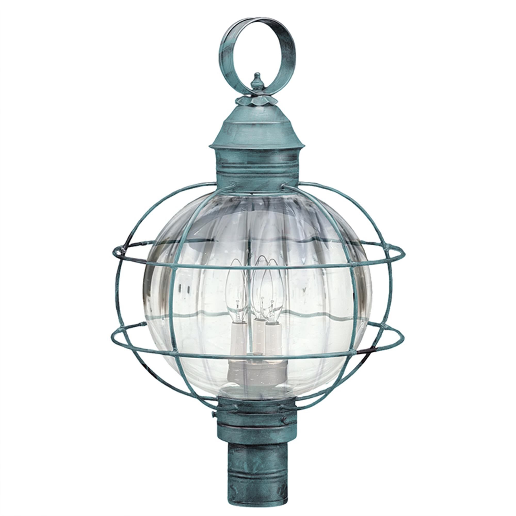 Onion 25 Inch 3 Light Outdoor Post Lamp,